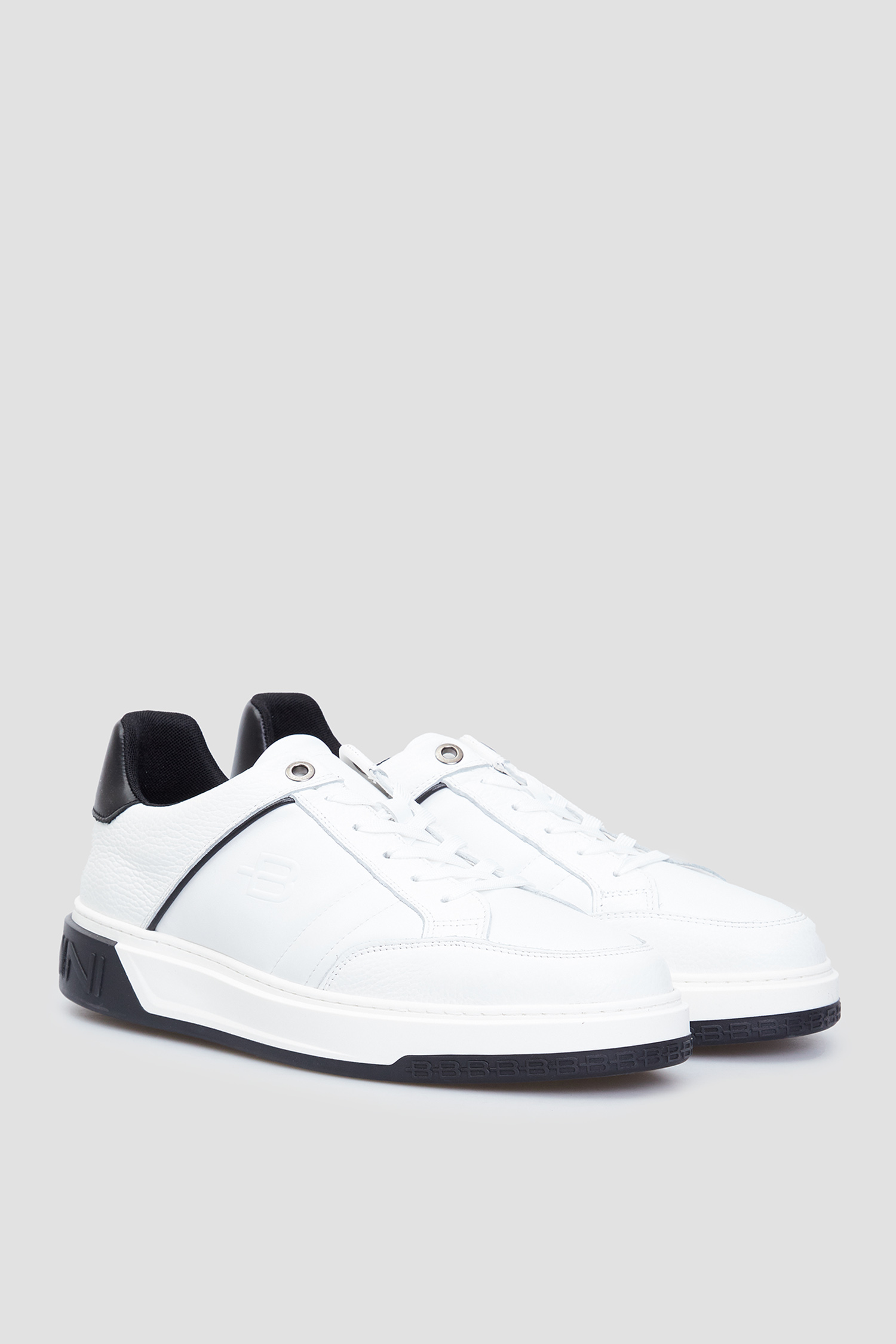Чоловічі білі шкіряні снікерси BALDININI U5B820T1CEVI;9000
