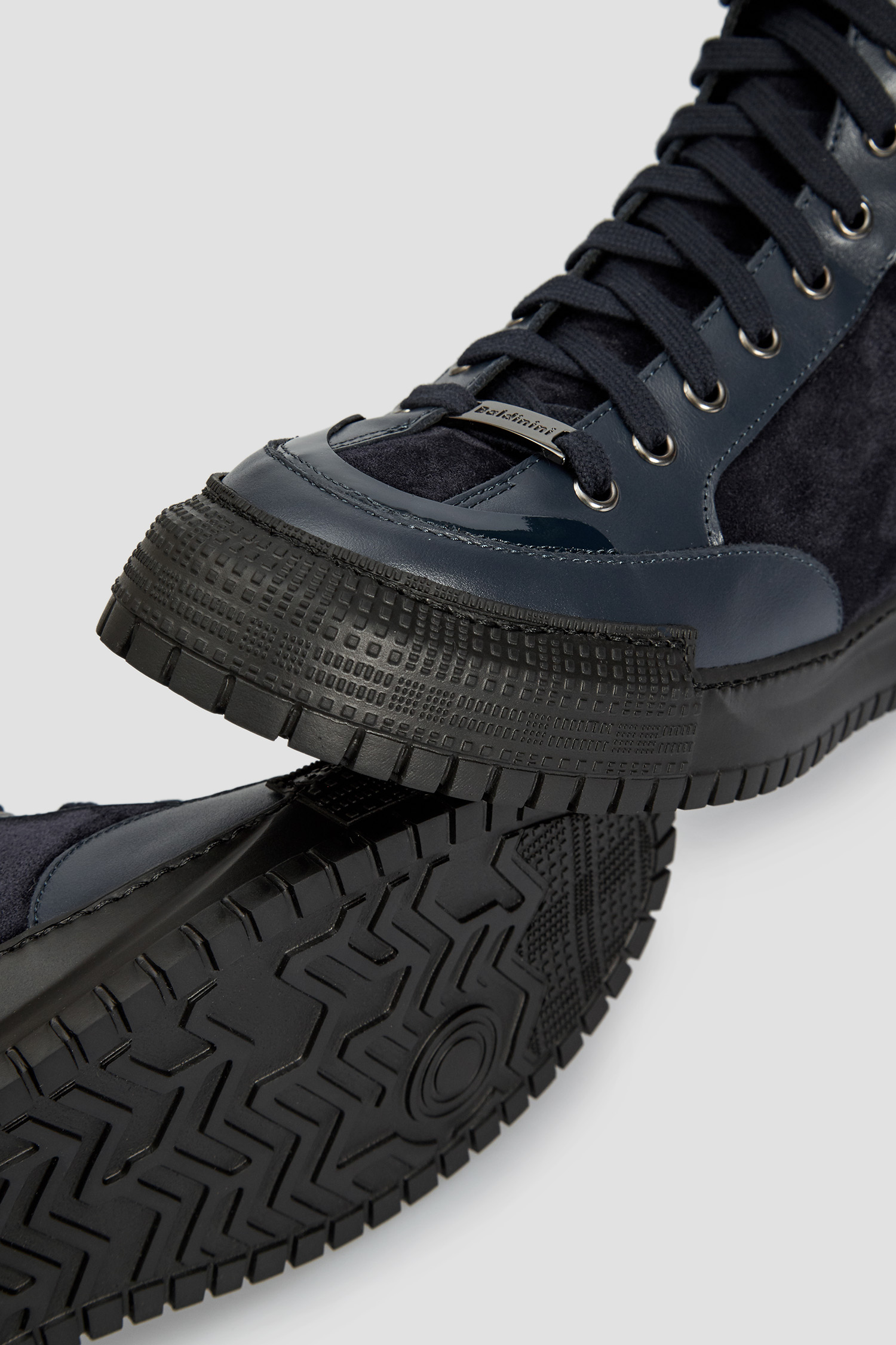 Женские темно-синие замшевые хайтопы BALDININI D2BS03VIVC;1515