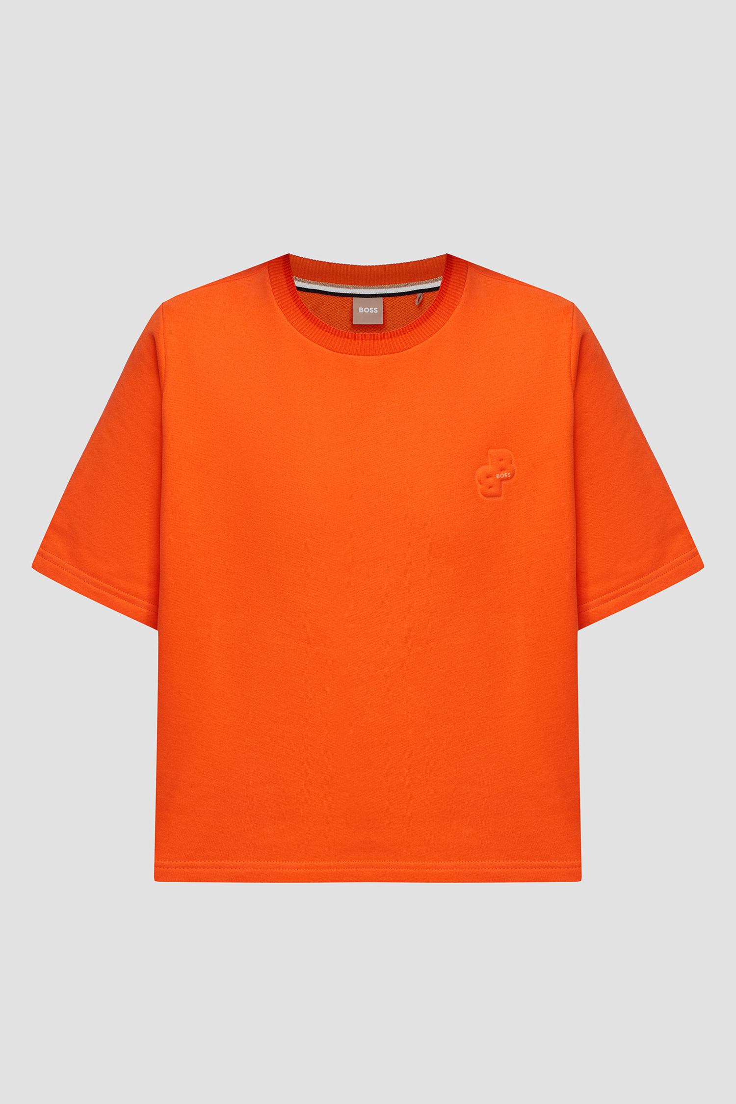 Женская оранжевая футболка BOSS 50496541;821