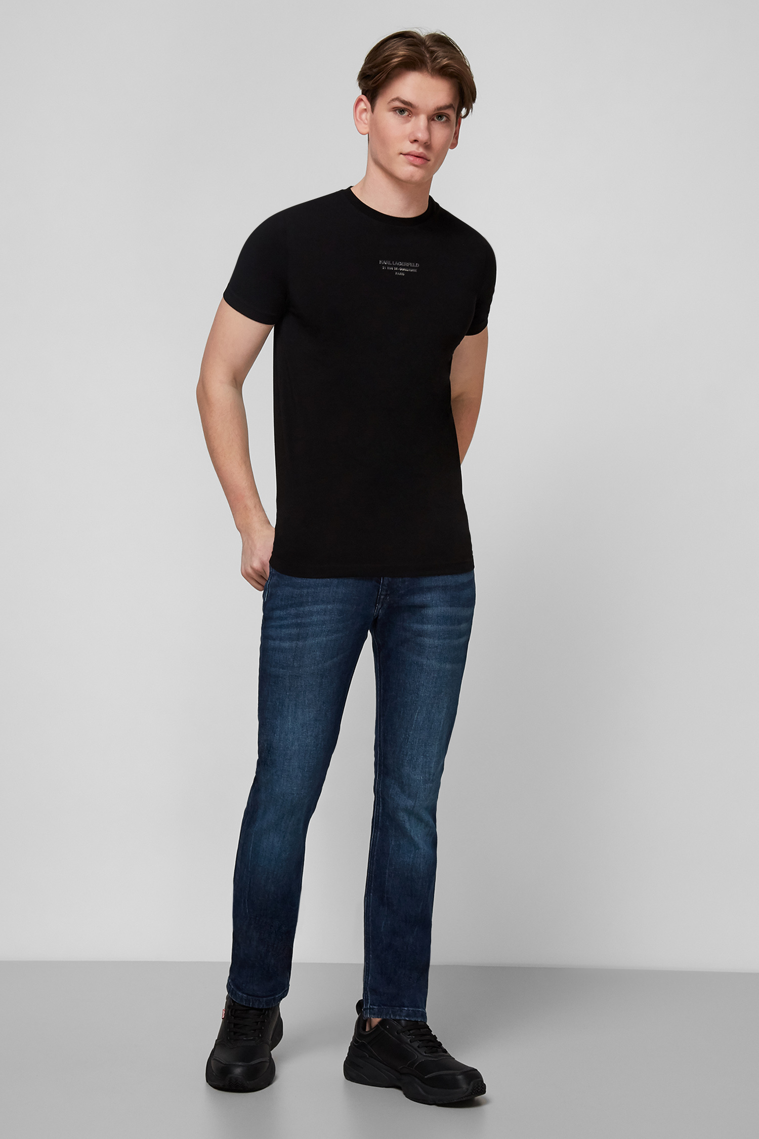 Чорна футболка для хлопців Karl Lagerfeld 511221.755034;990