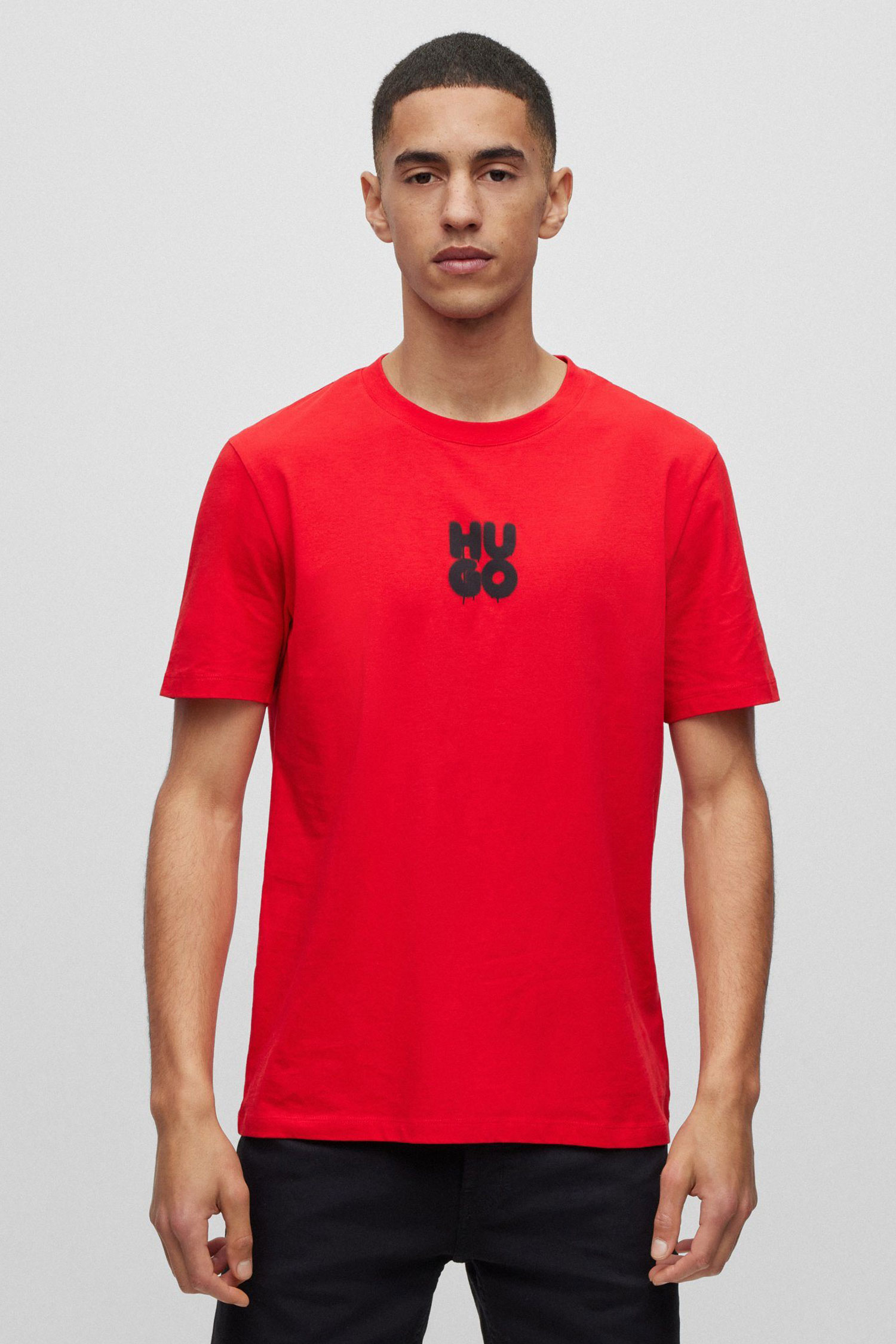 Мужская красная футболка HUGO 50488904;693