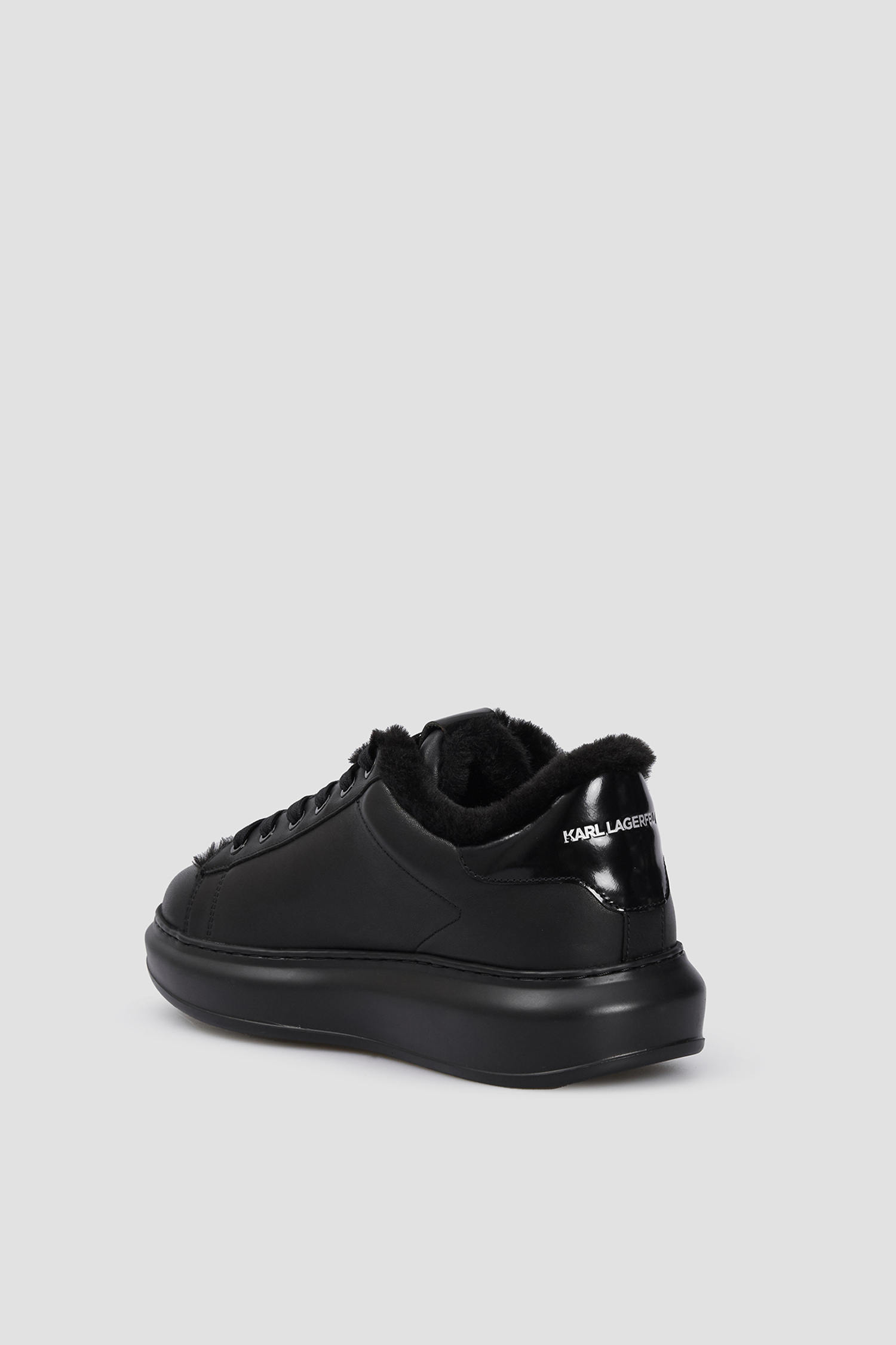 Мужские черные кожаные сникерсы Karl Lagerfeld 544470.855013;999