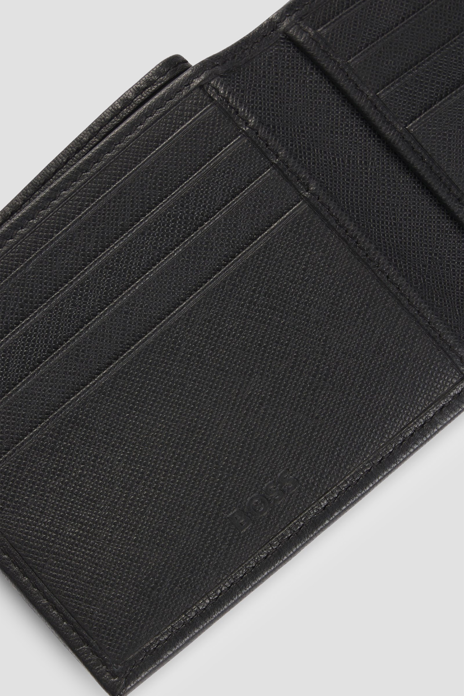 Мужской черный кожаный кошелек BOSS 50523836;001