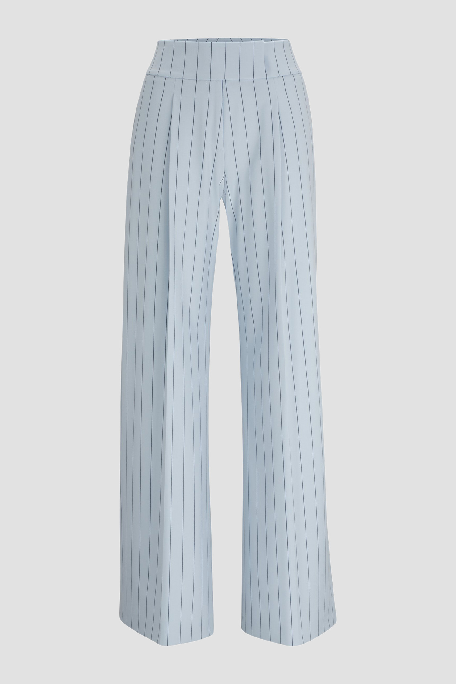 Женские голубые брюки в полоску HUGO 50510444;989