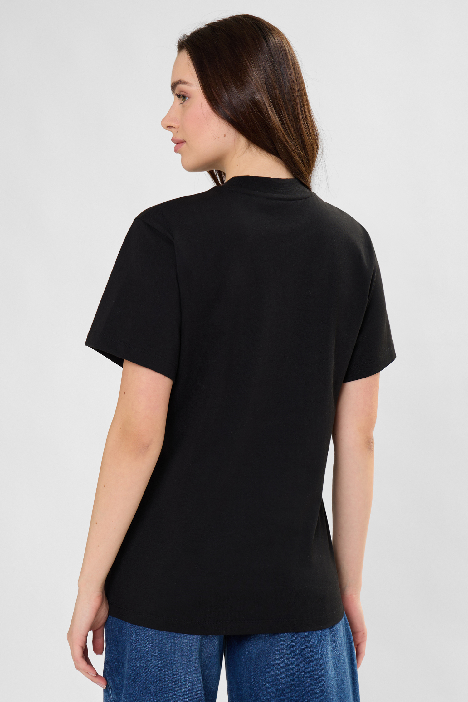 Женская черная футболка HUGO 50560566;001