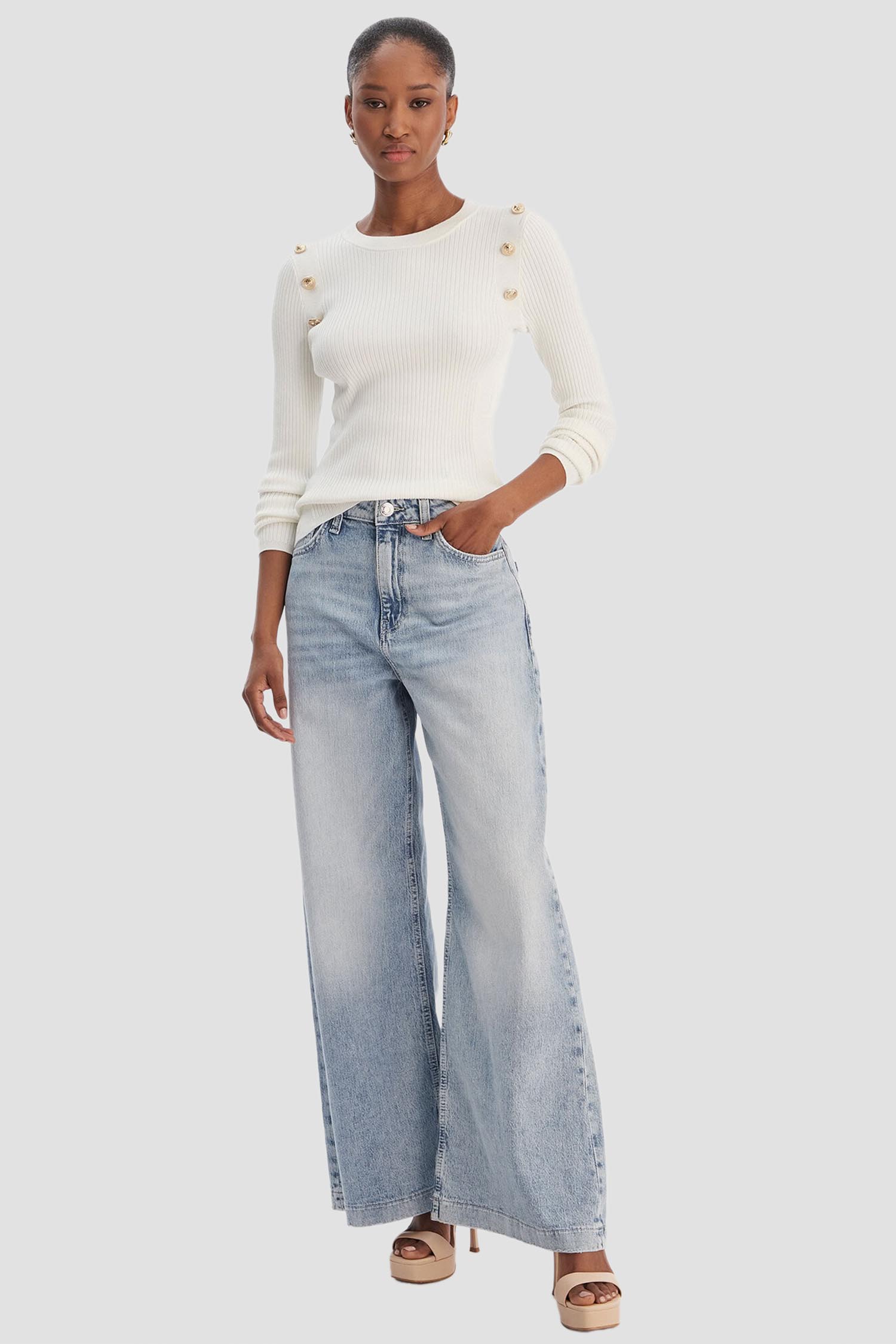 Женский белый джемпер Guess W6RR58.Z2YK2;G1O6