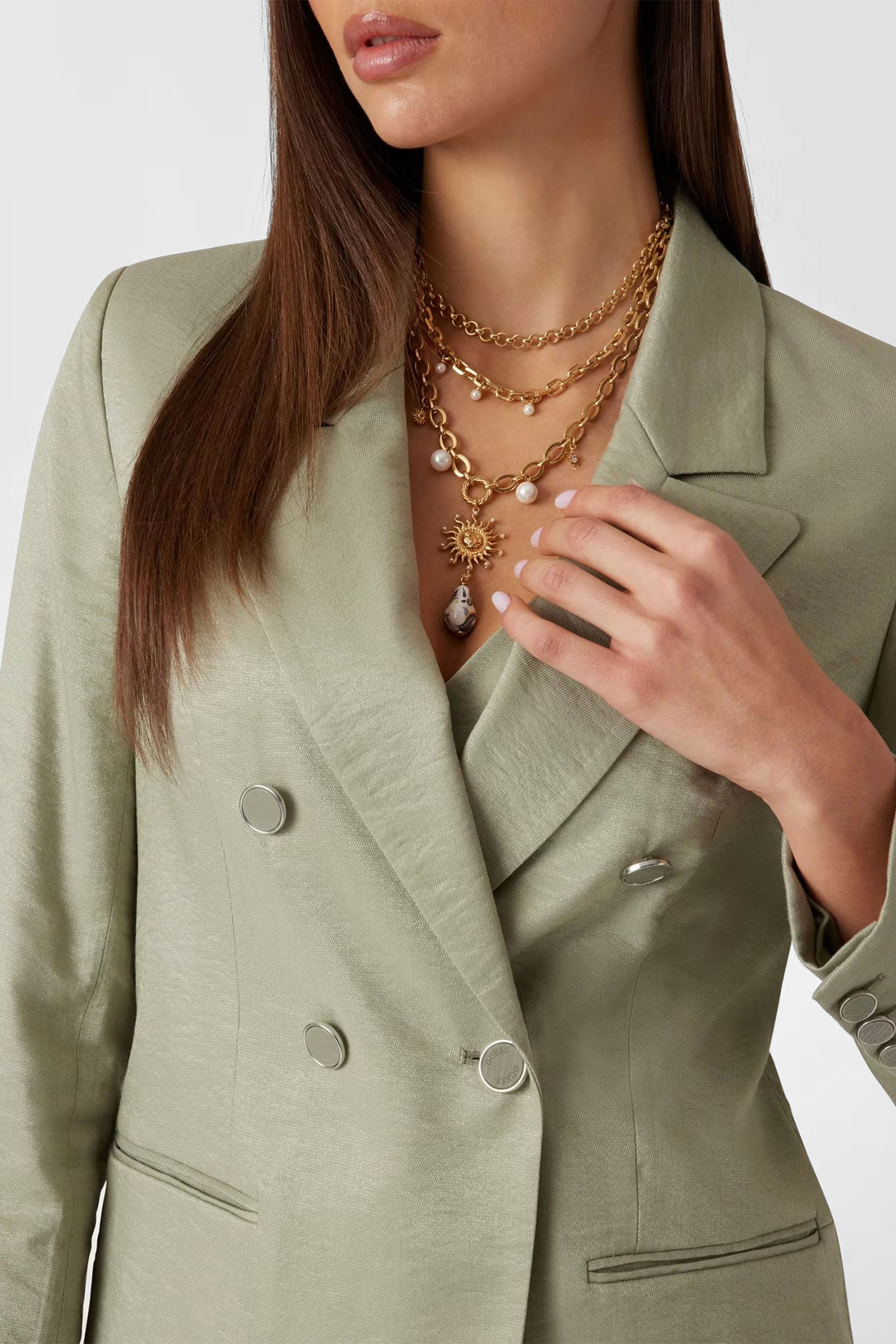 Жіночий зелений жакет Guess W5GN63.WH5F0;F83S