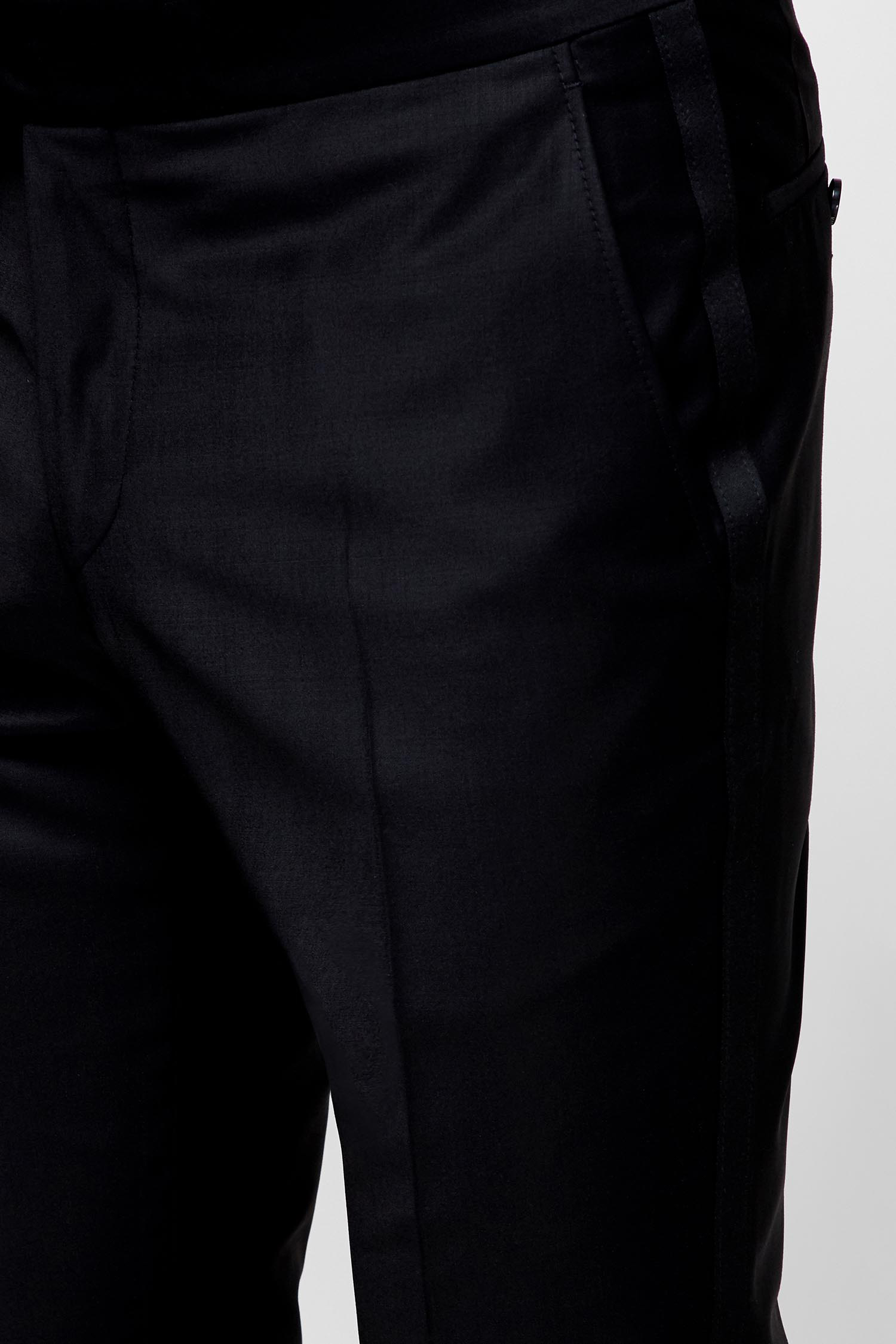 Мужские черные шерстяные брюки Karl Lagerfeld 500096.255025;990