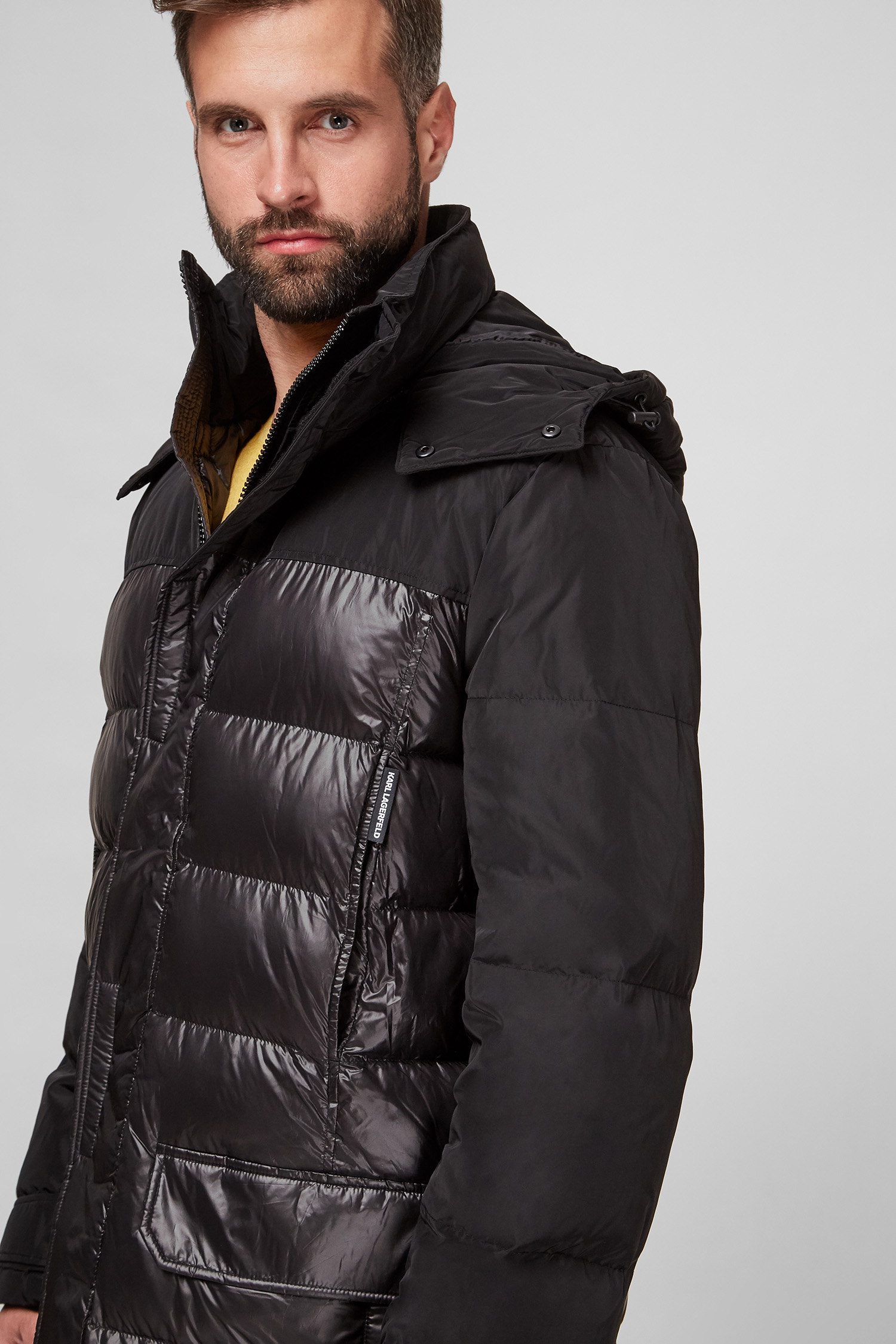 Мужская черная парка Karl Lagerfeld 512503.505006;990