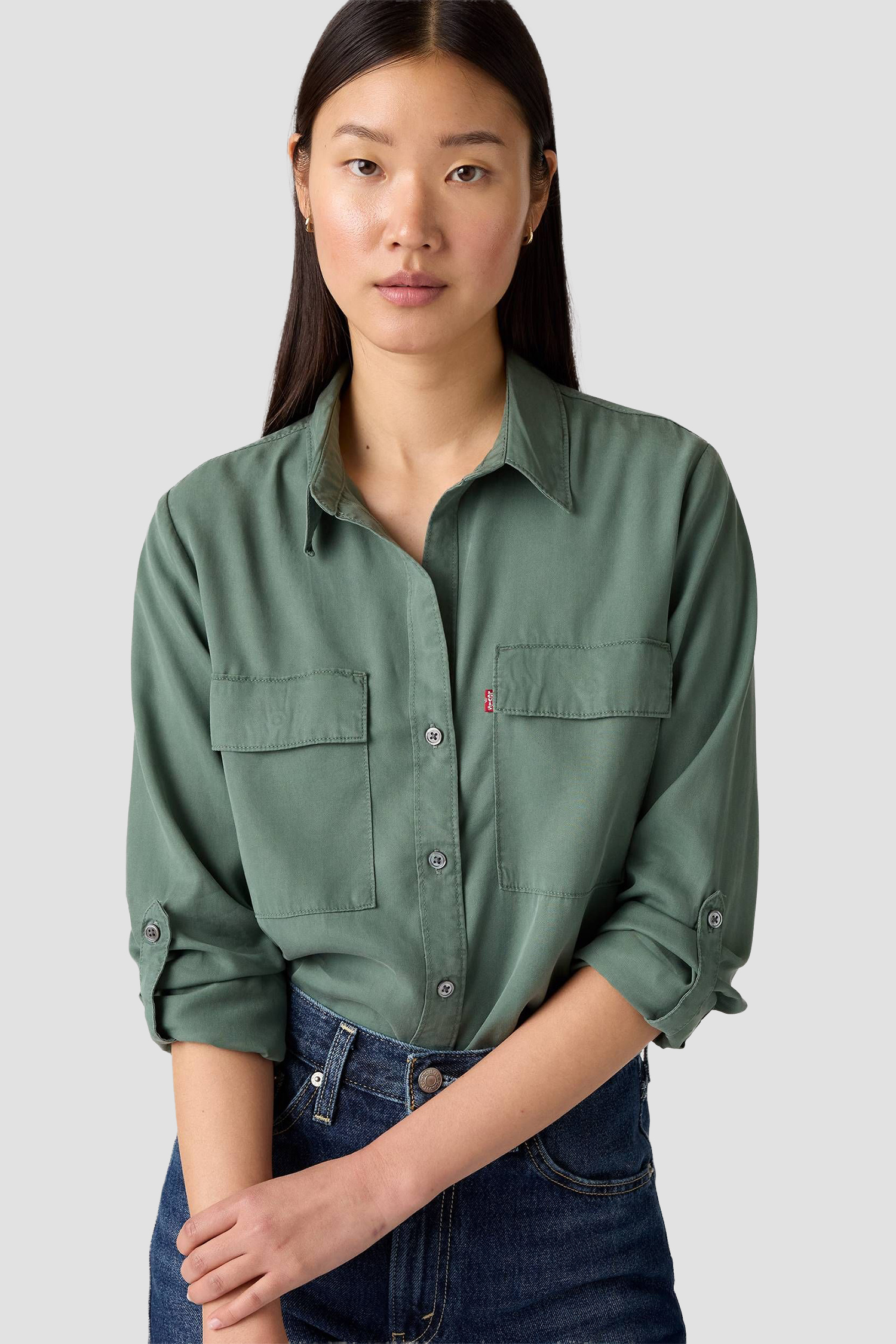 Женская зеленая рубашка Levi’s® A7467;0001