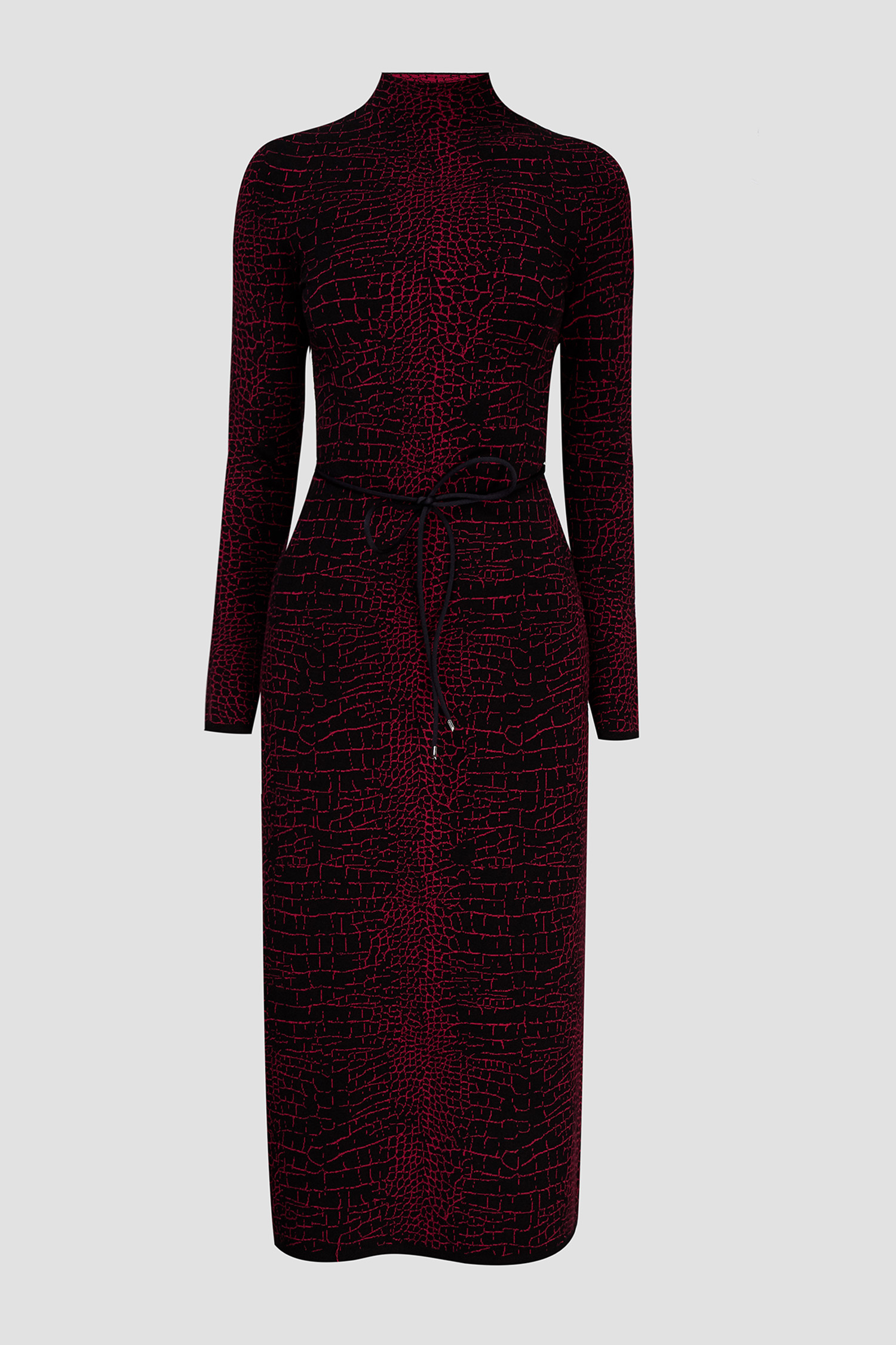 Женское черное платье с узором HUGO 50462667;960