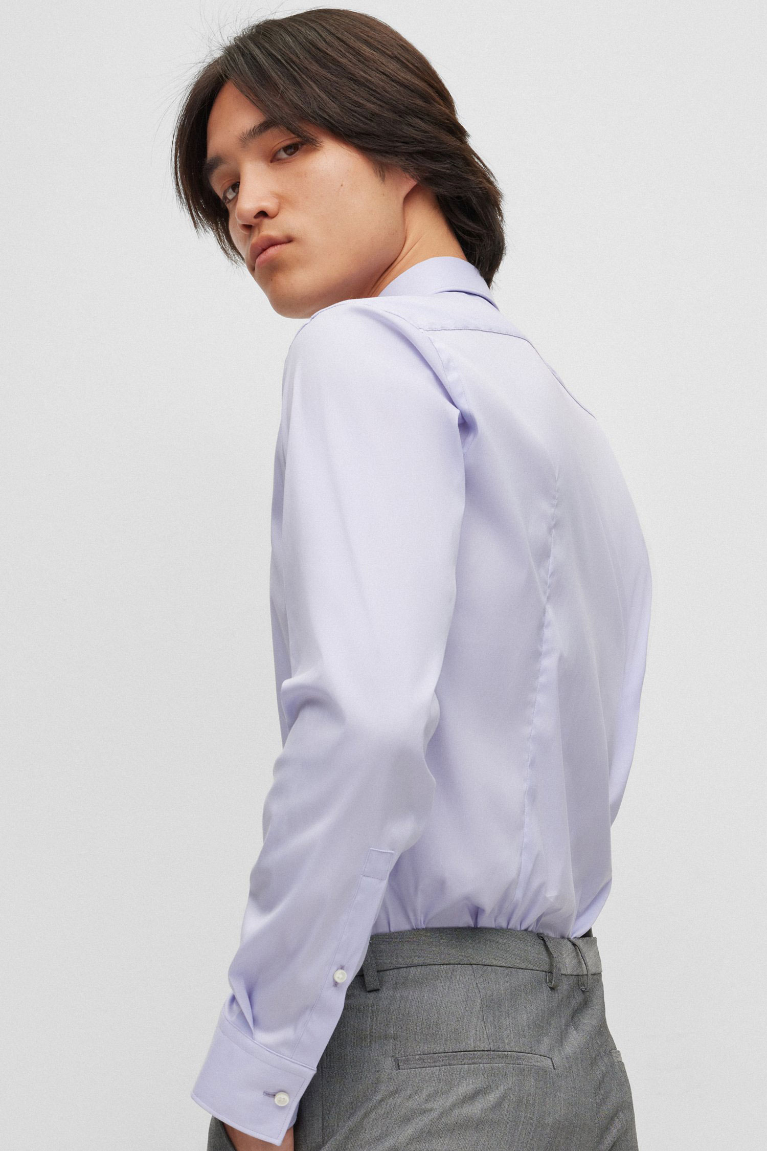 Чоловіча бузкова сорочка HUGO 50484023;535