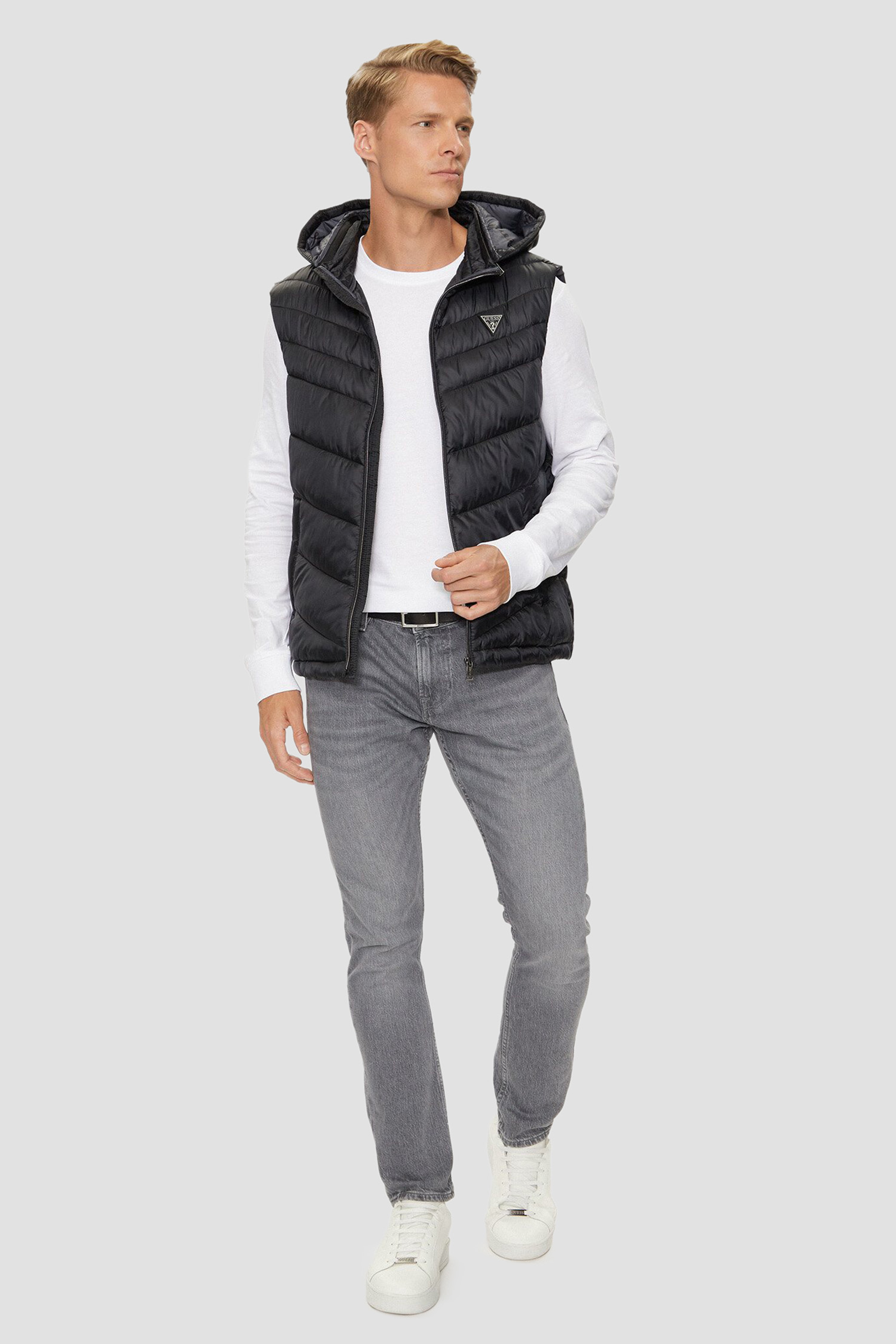 Мужской черный жилет Guess M4YN21.WG9P2;JBLK