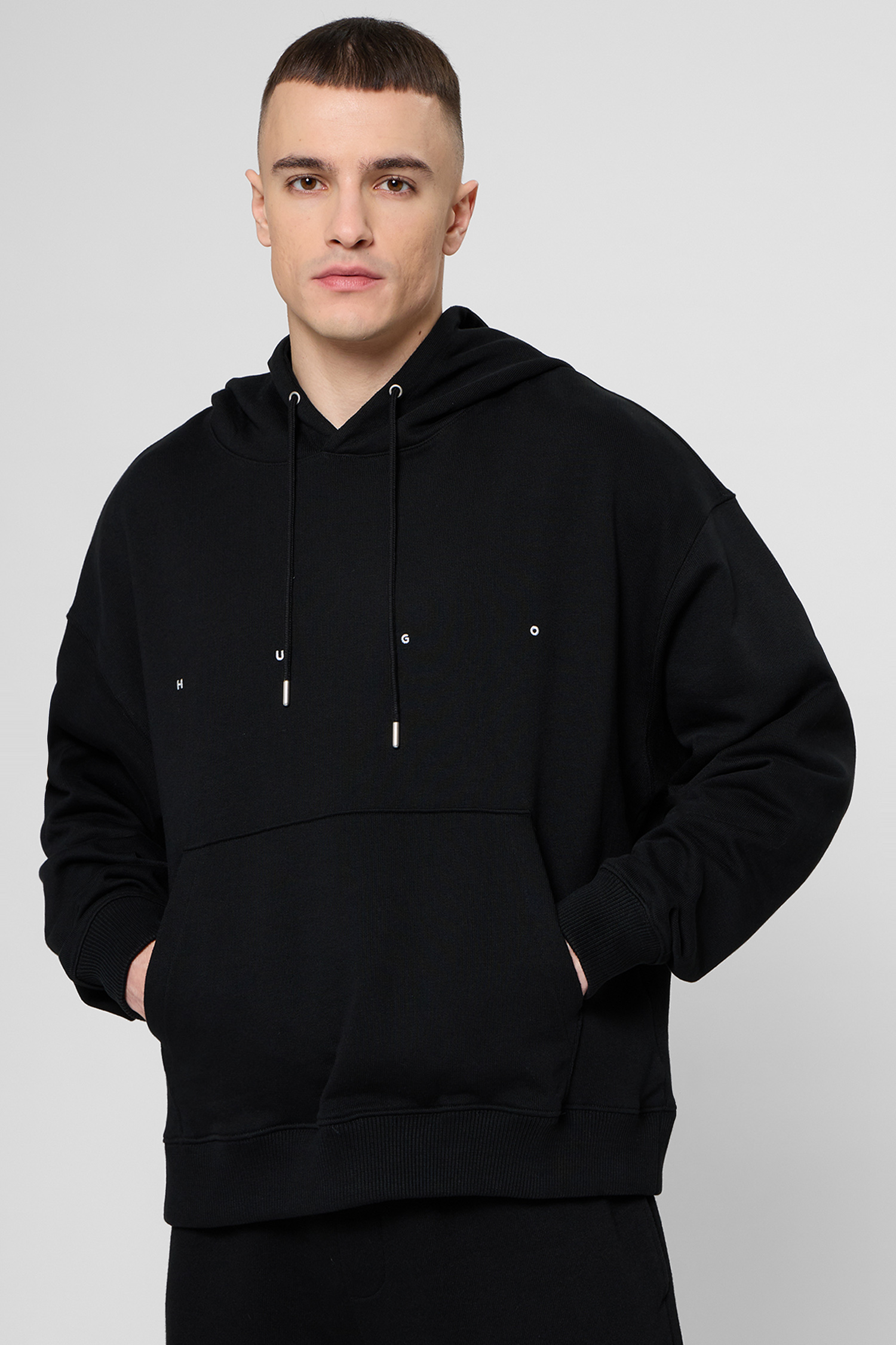Чоловіче чорне худі HUGO 50553348;001