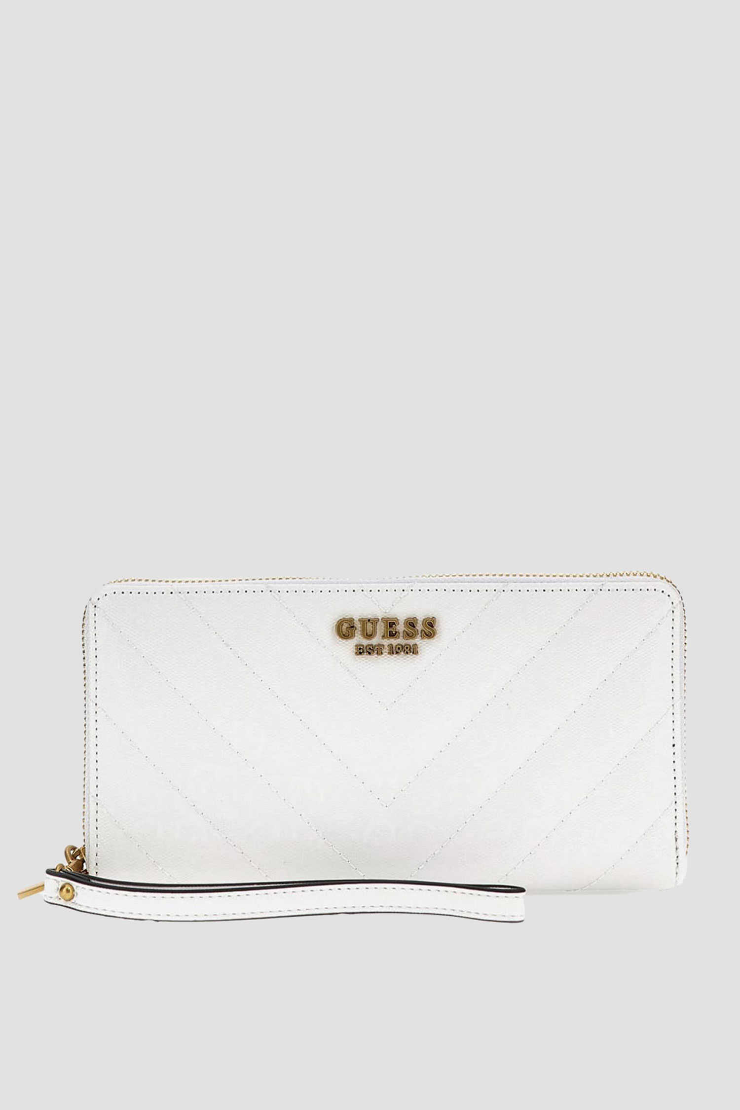 Жіночий білий гаманець з візерунком Guess SWGA91.99630;WHI
