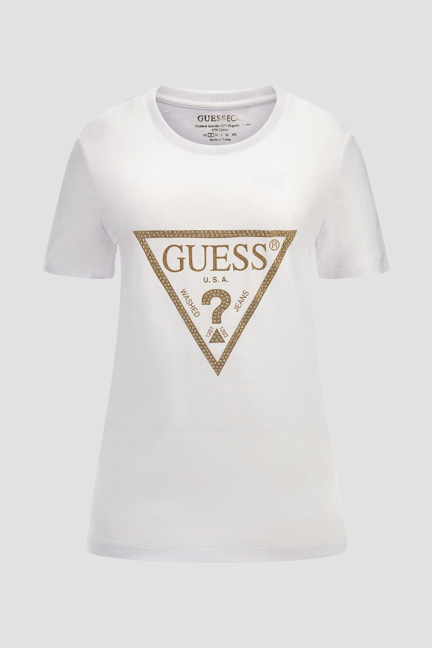 Женская белая футболка Guess W4RI69.J1314;G011 — Ultrashop