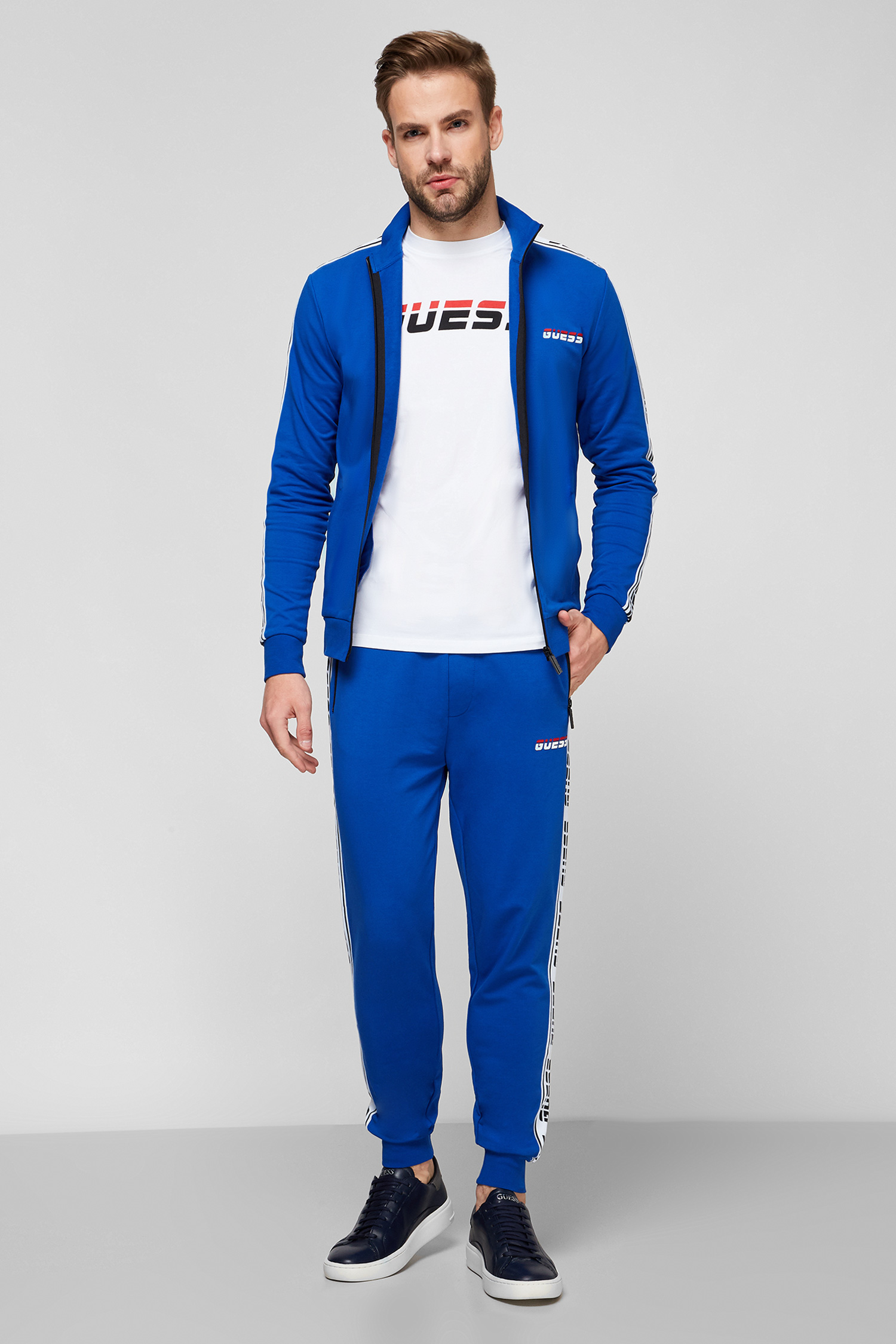 Мужские синие спортивные брюки Guess U0BA34.K6XF0;A743