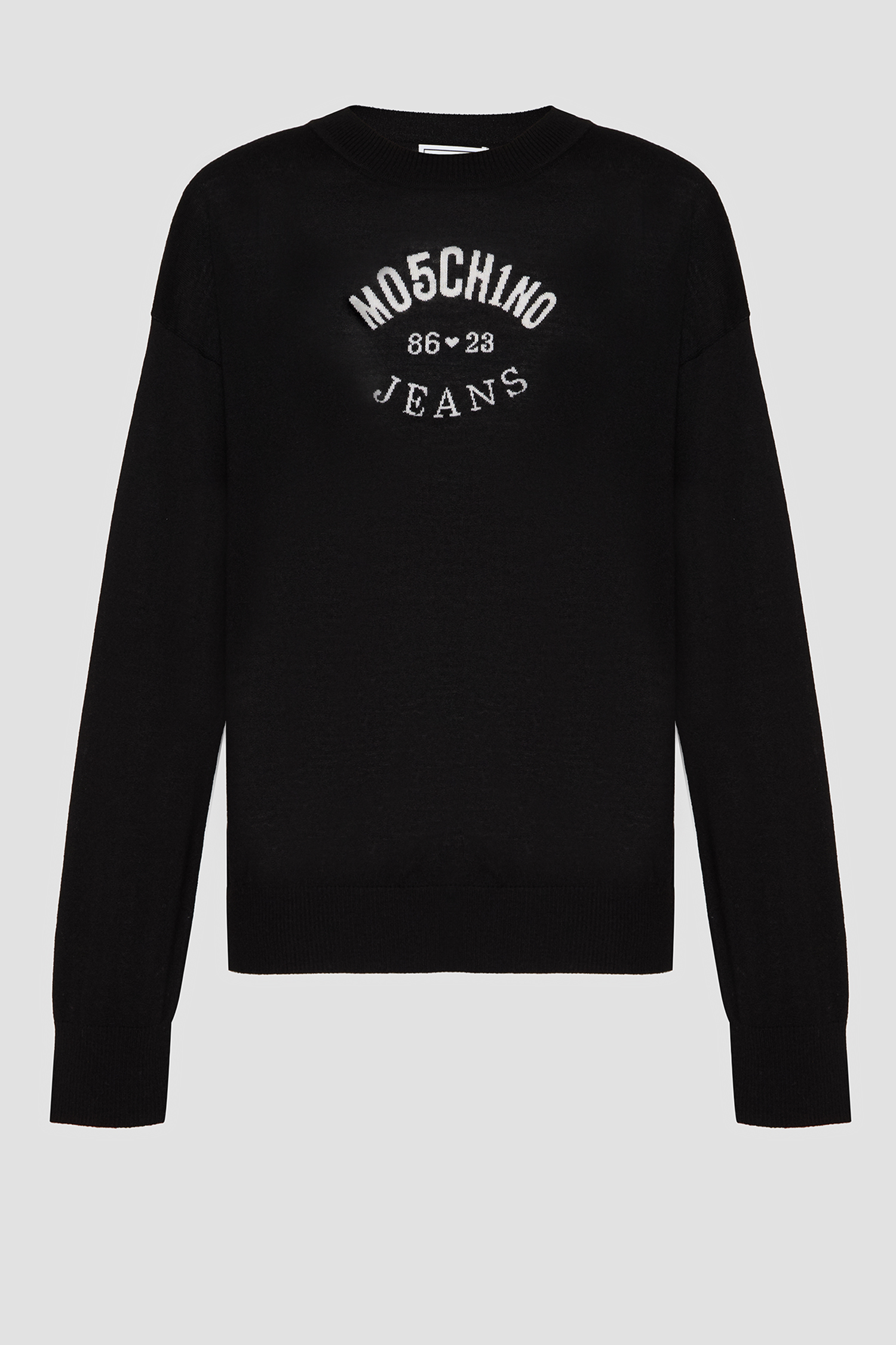 Женский черный шерстяной джемпер Moschino J0931.8700;3555
