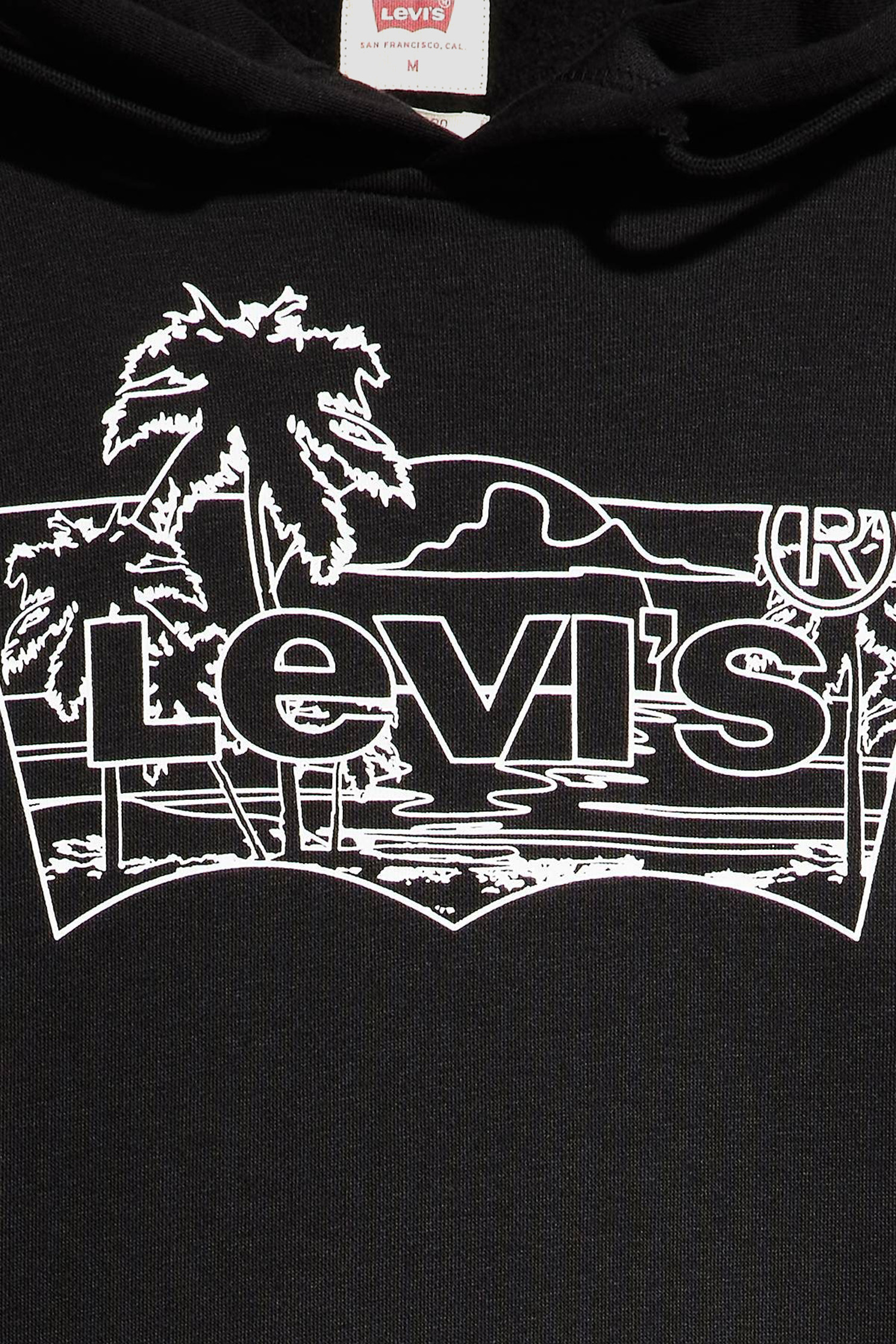 Мужское черное худи Levi’s® 38424;0090