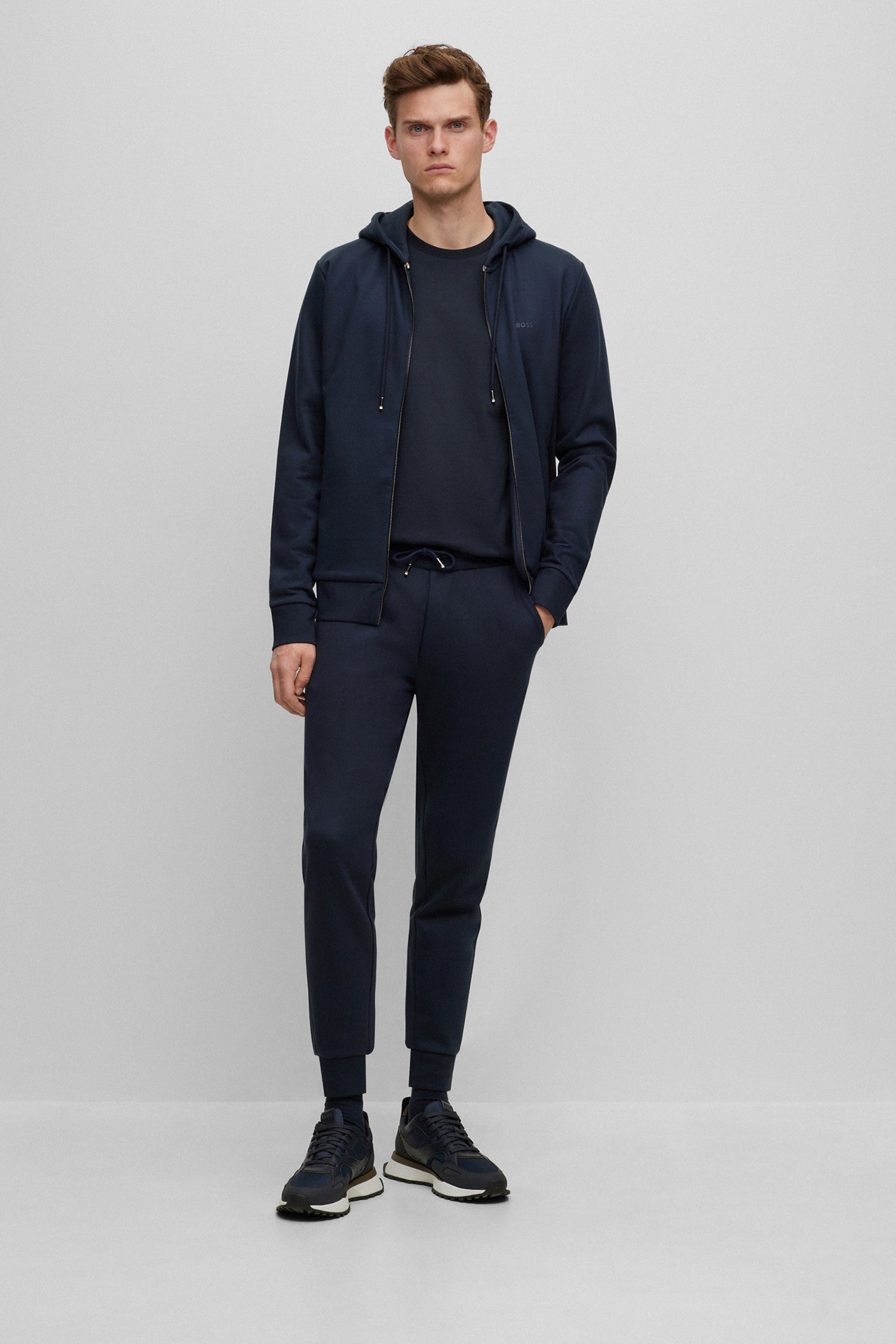 Мужские темно-синие спортивные брюки BOSS 50471958;404