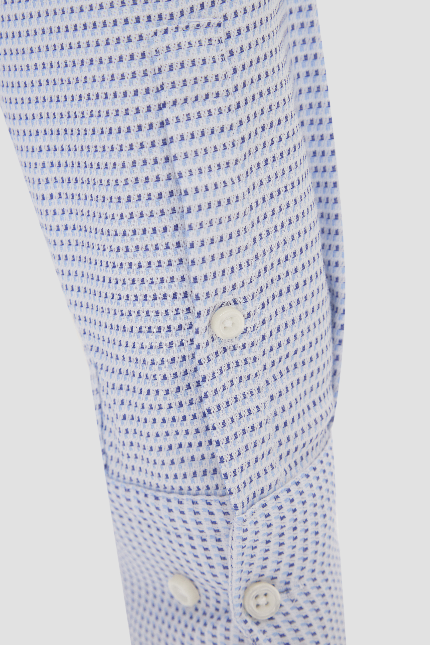 Мужская голубая рубашка с узором BOSS 50533712;425