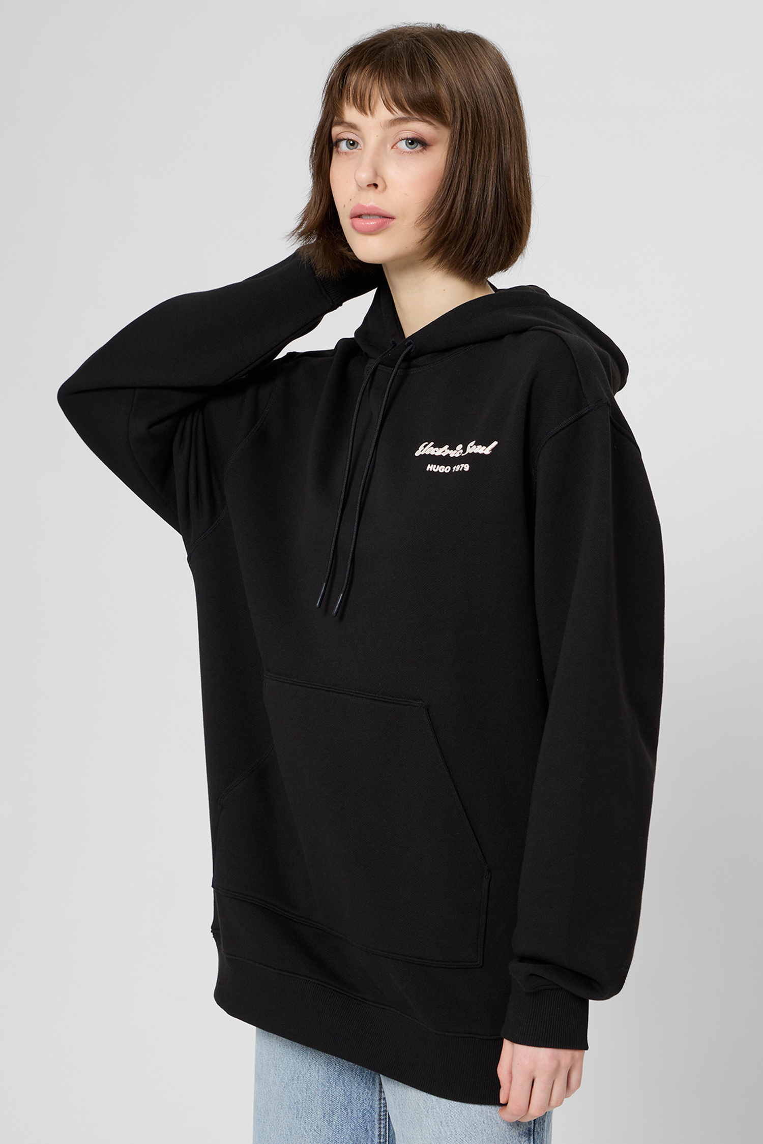 Жіноче чорне худі HUGO 50539141;002