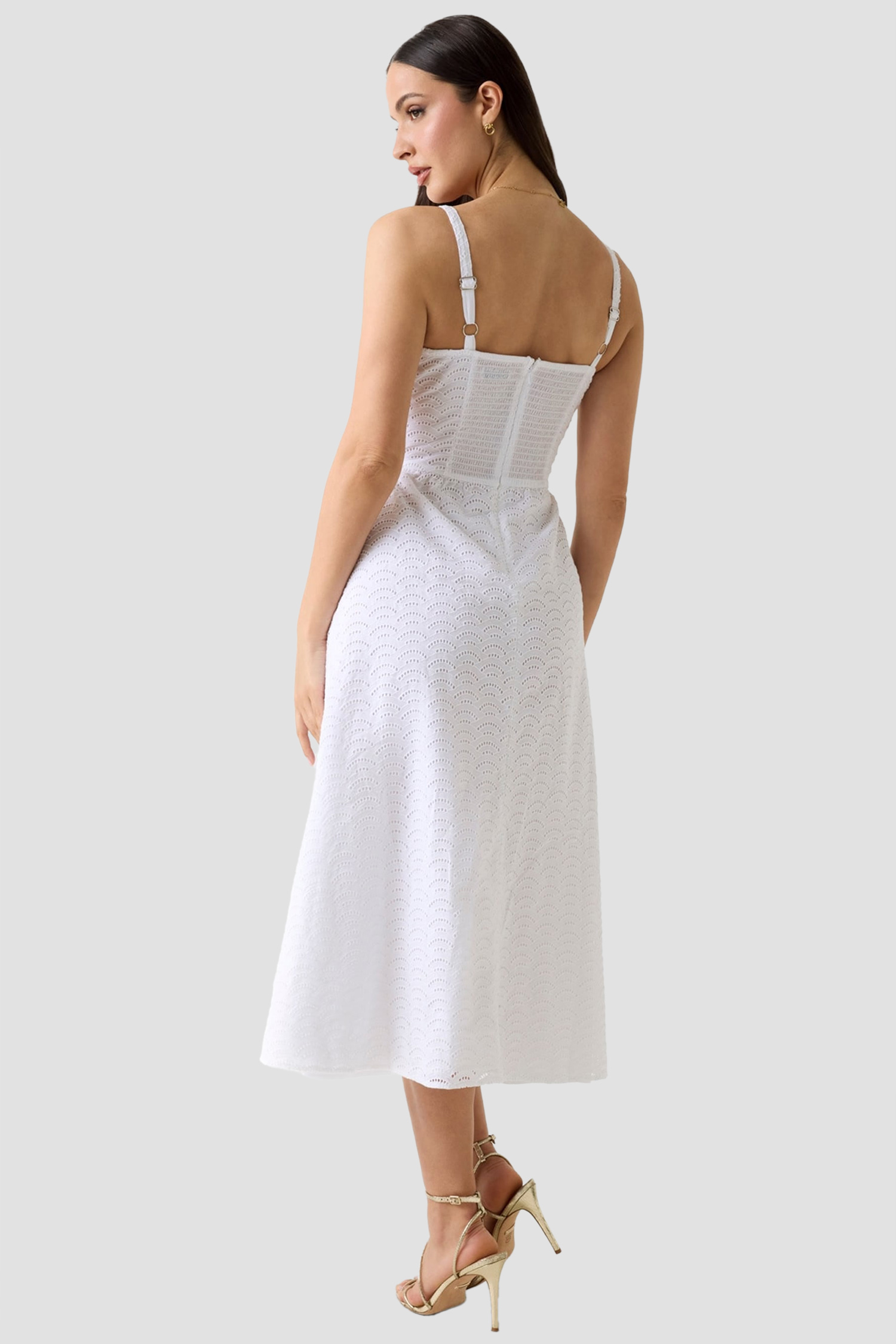 Женское белое платье Guess W6GK44.W1884;G011