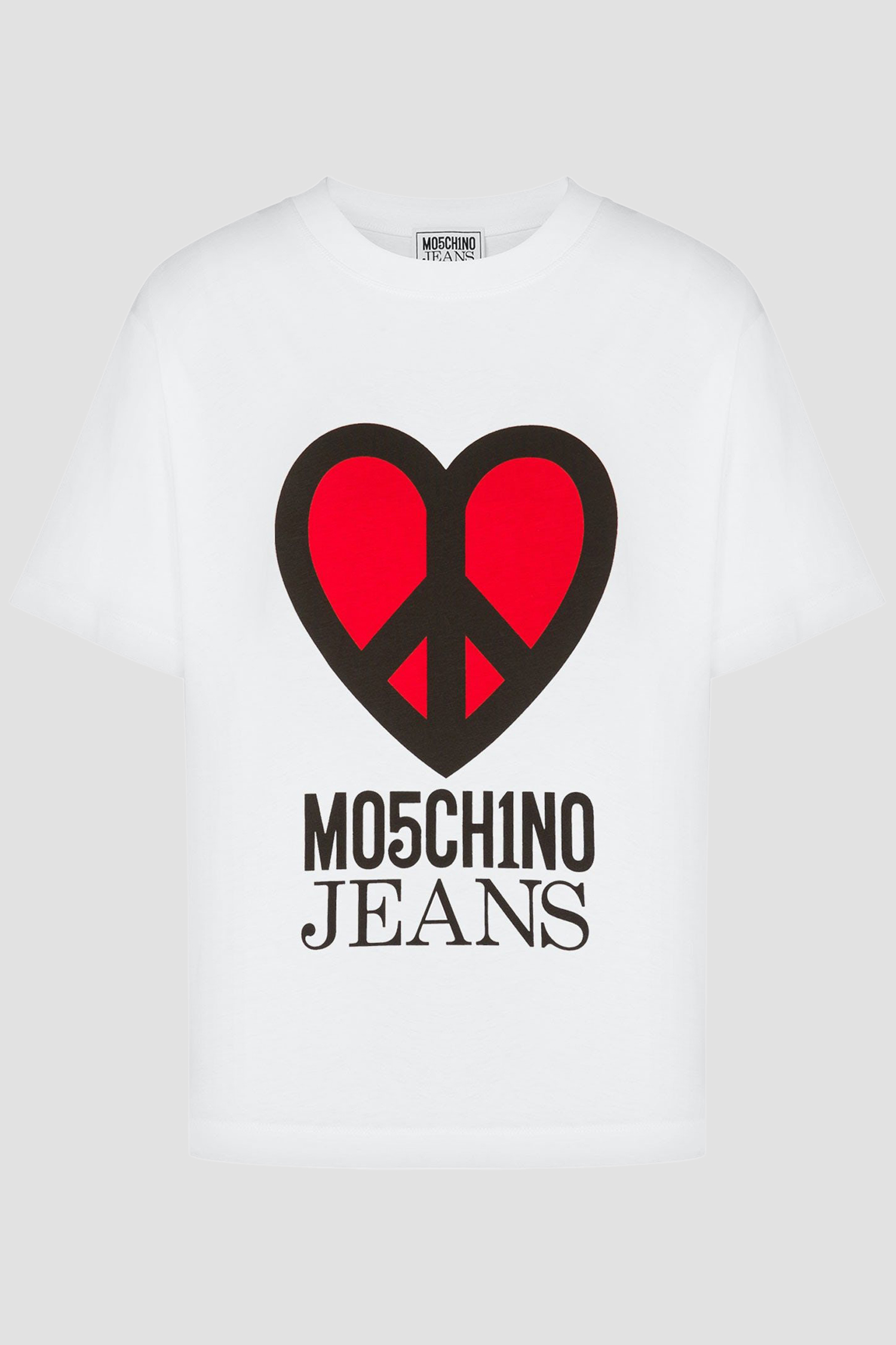 Женская белая футболка Moschino J0710.3262;4001