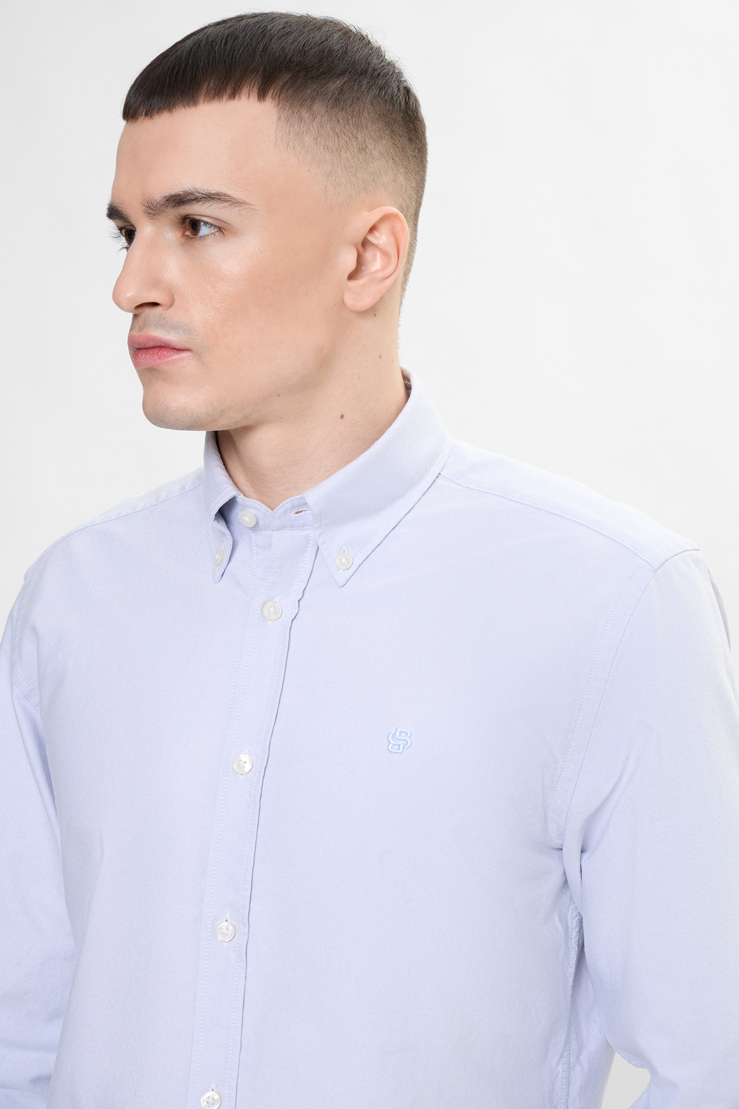 Чоловіча блакитна сорочка BOSS 50555966;531