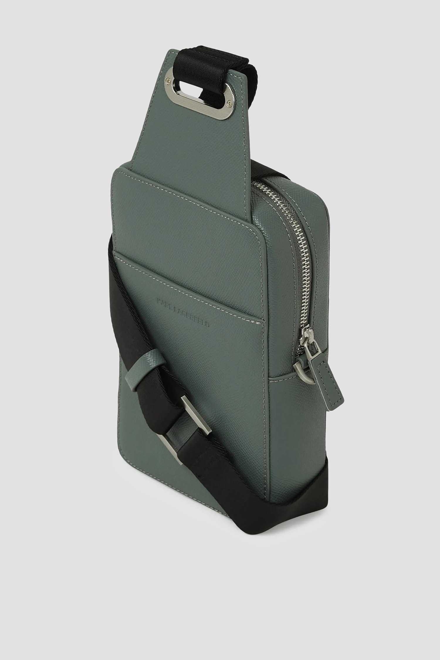 Чоловіча оливкова шкіряна сумка Karl Lagerfeld A3M30158;2FJ