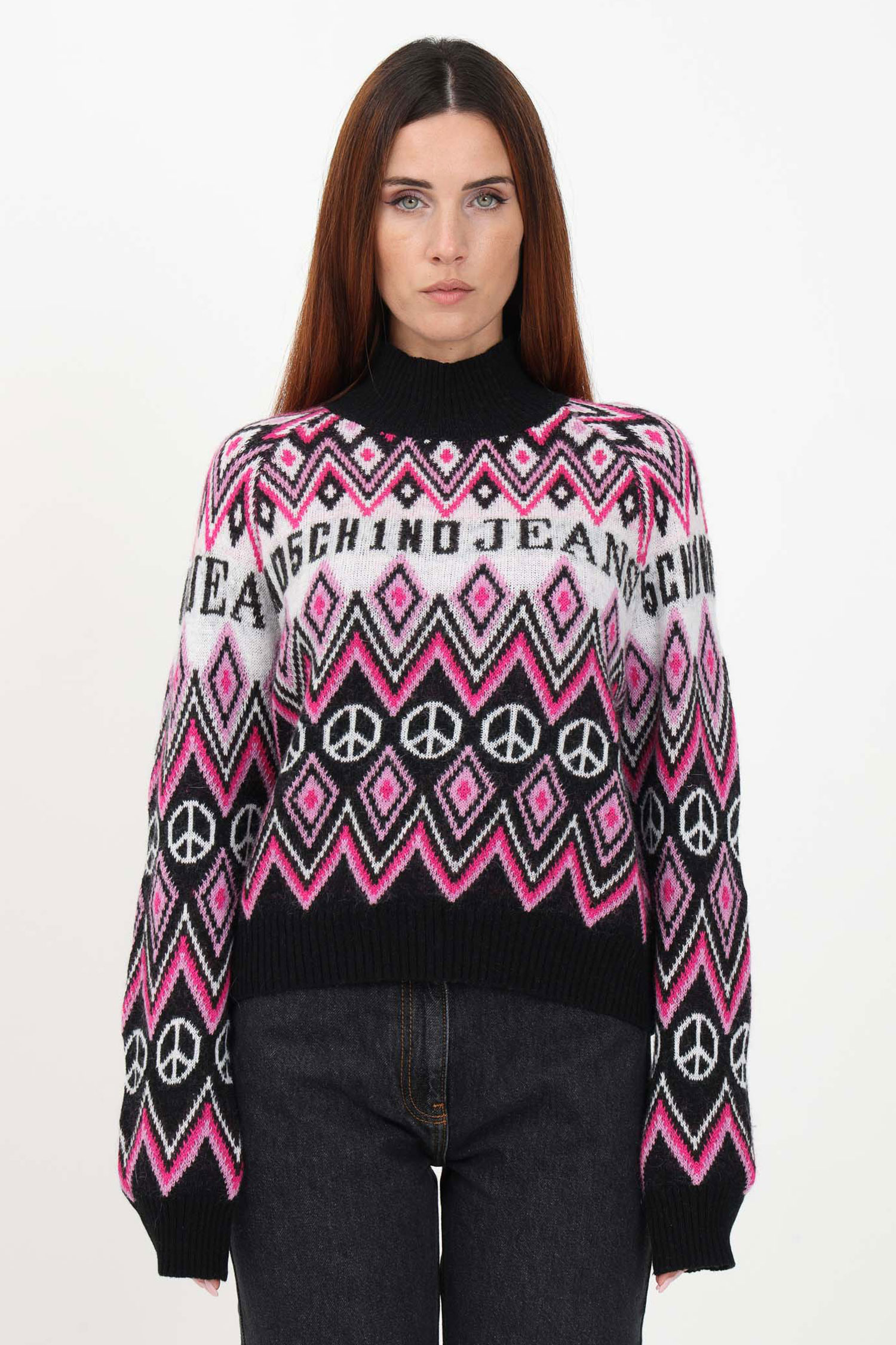 Жіночий светр з візерунком Moschino J0933.8709;2555