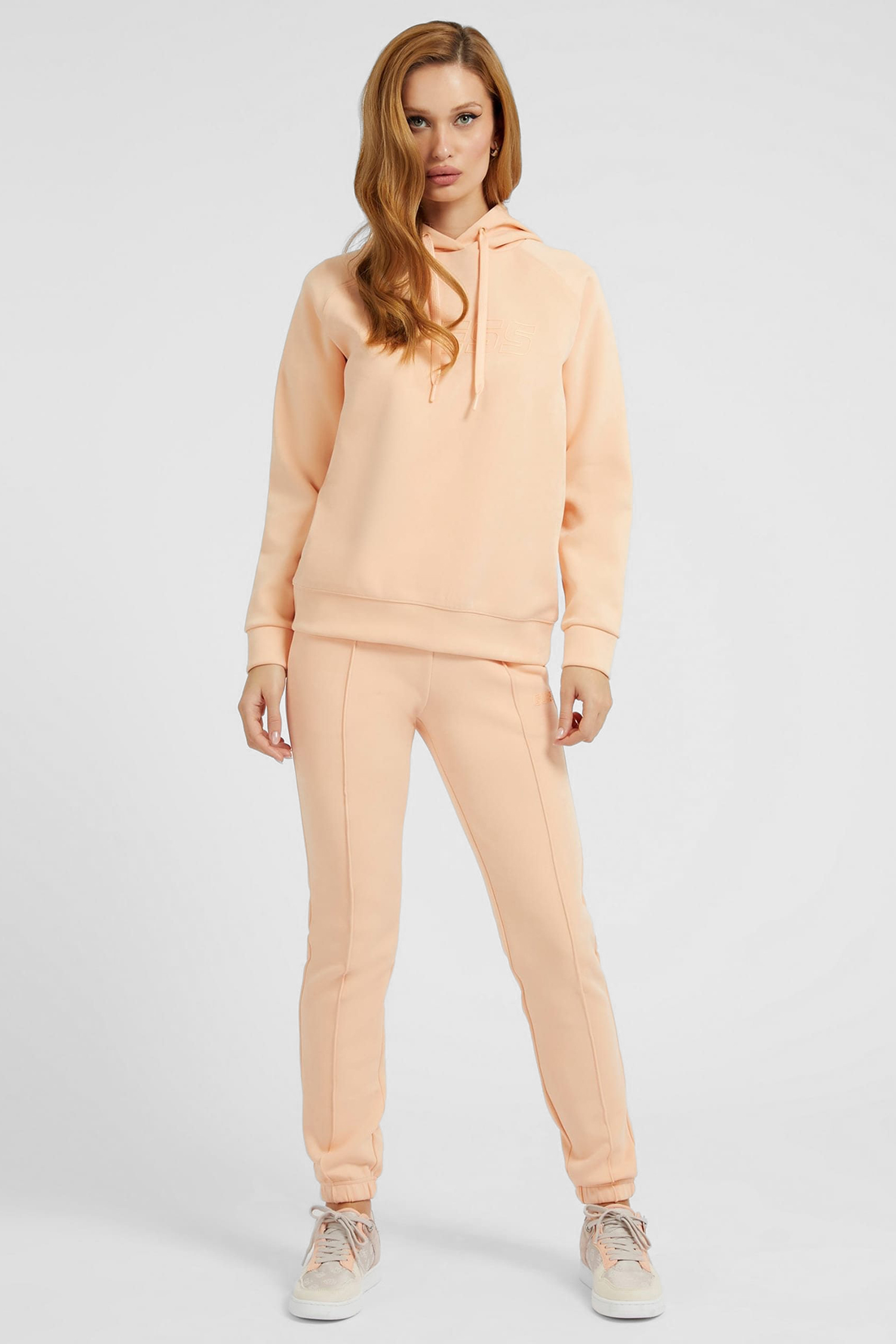 Женские персиковые спортивные брюки Guess V2BB03.KBC00;A60Q