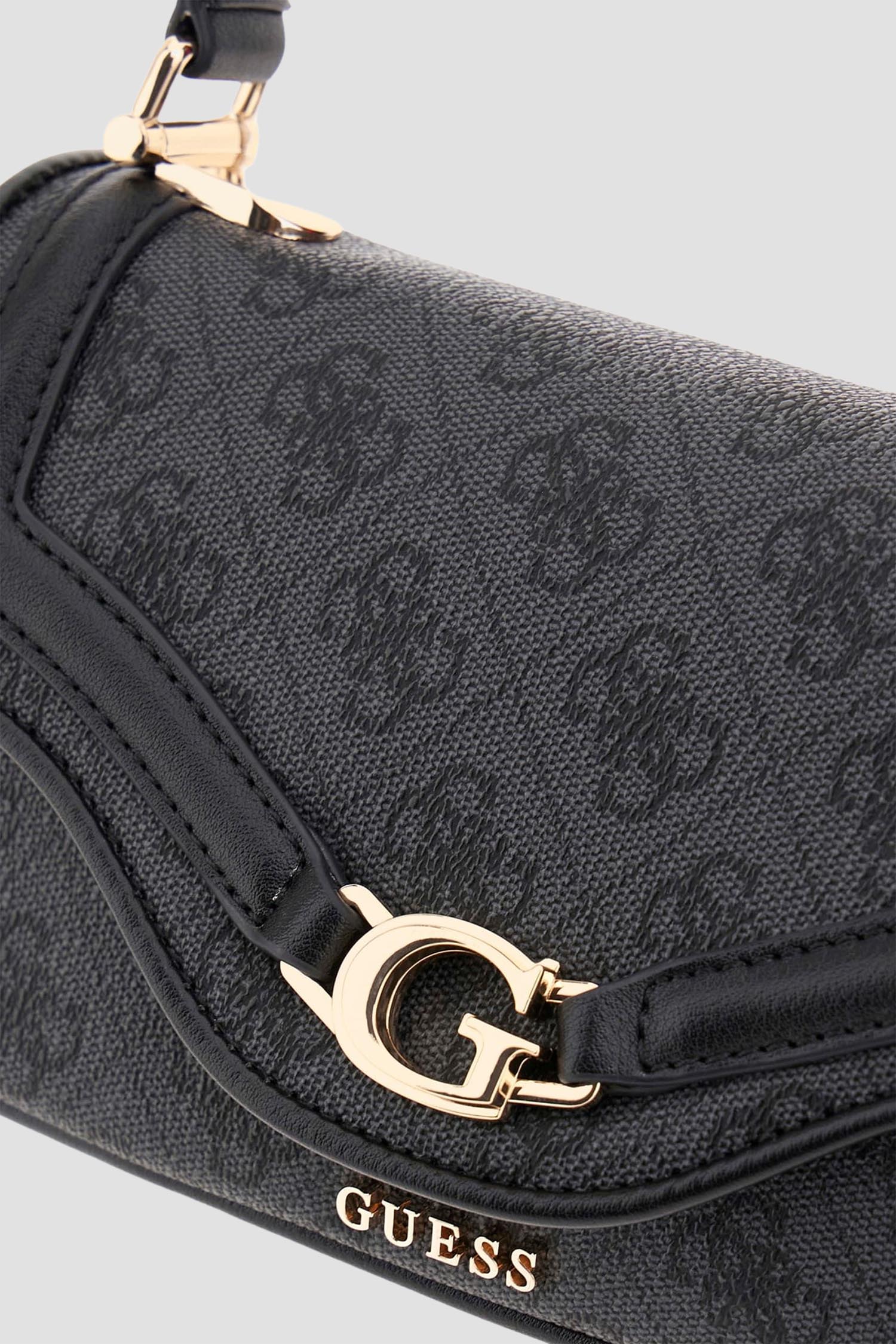 Женская черная сумка с узором Guess HWSG79.93790;CLO