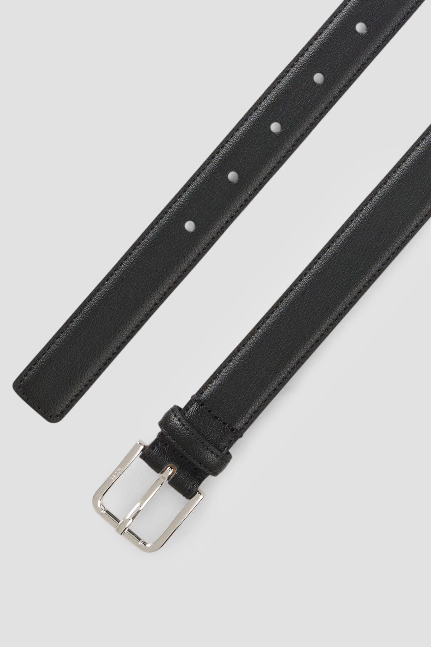 Жіночий чорний шкіряний ремінь BOSS 50558768;001