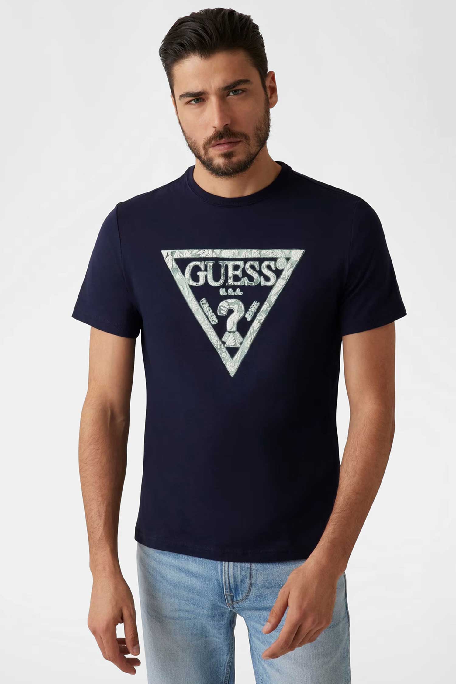 Мужская черная футболка Guess M5GI06.I3Z14;G7V2