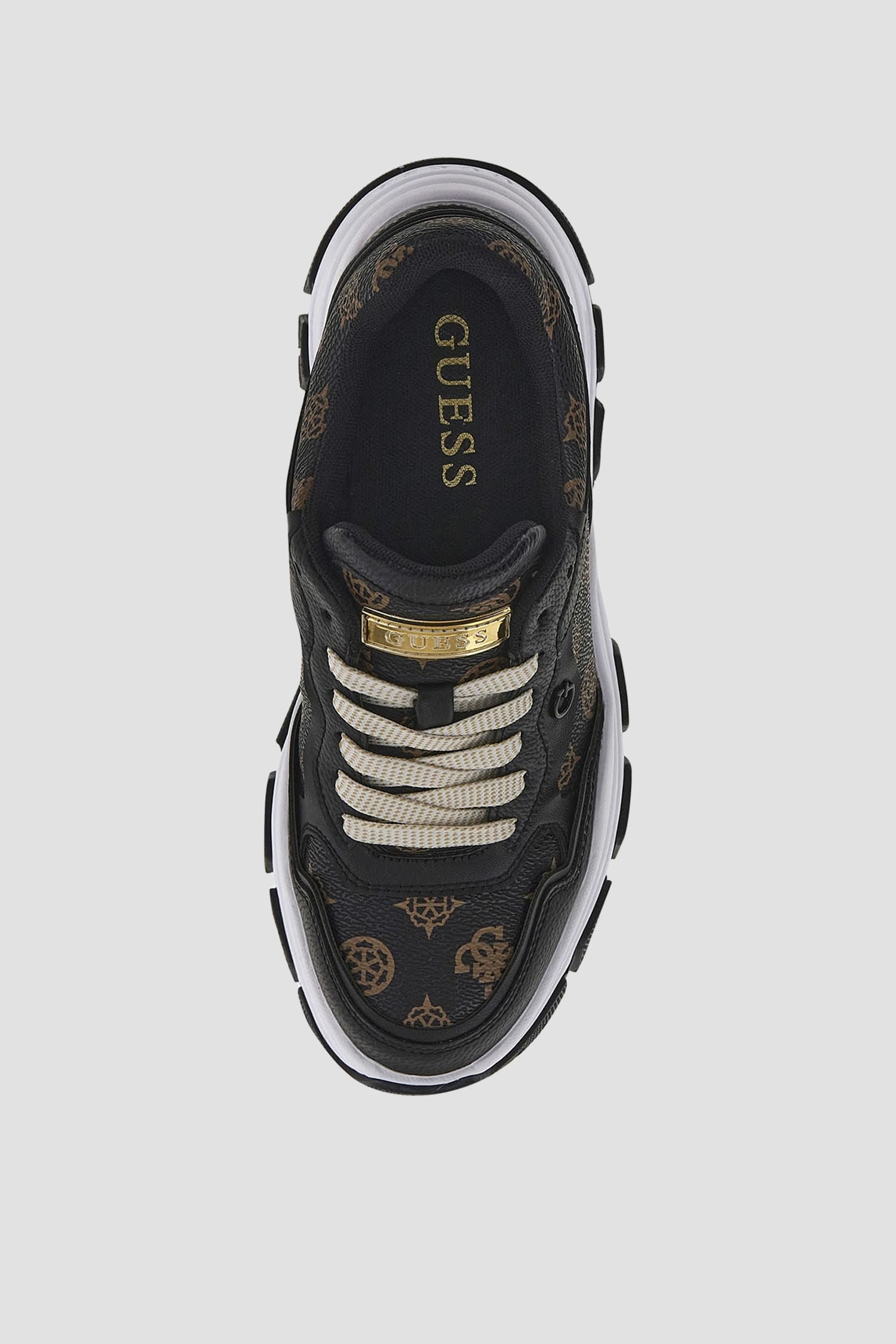 Женские черные кроссовки Guess FLPBR3.FAL12;BLKBR