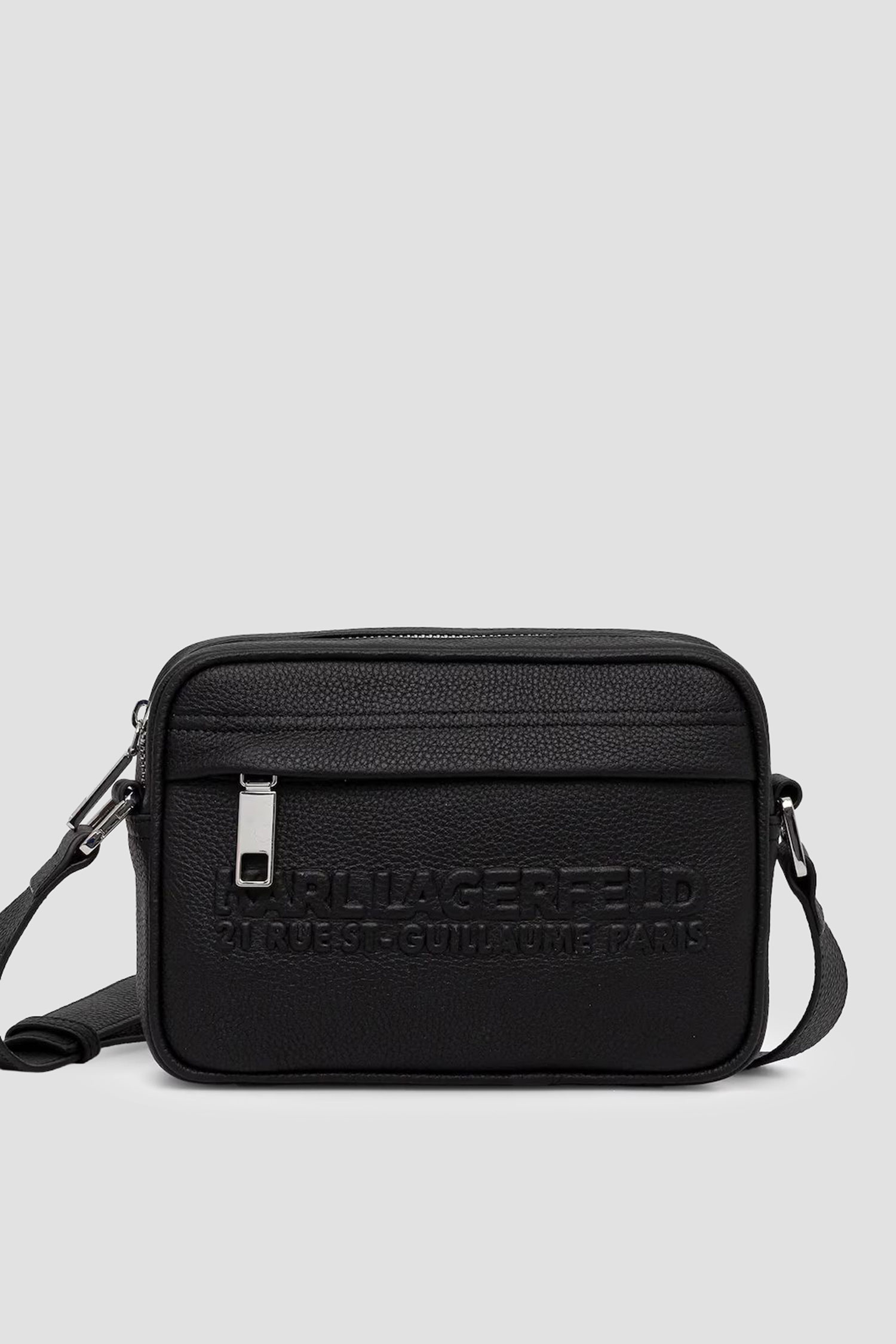 Чоловіча чорна шкіряна сумка Karl Lagerfeld A3M30176;999