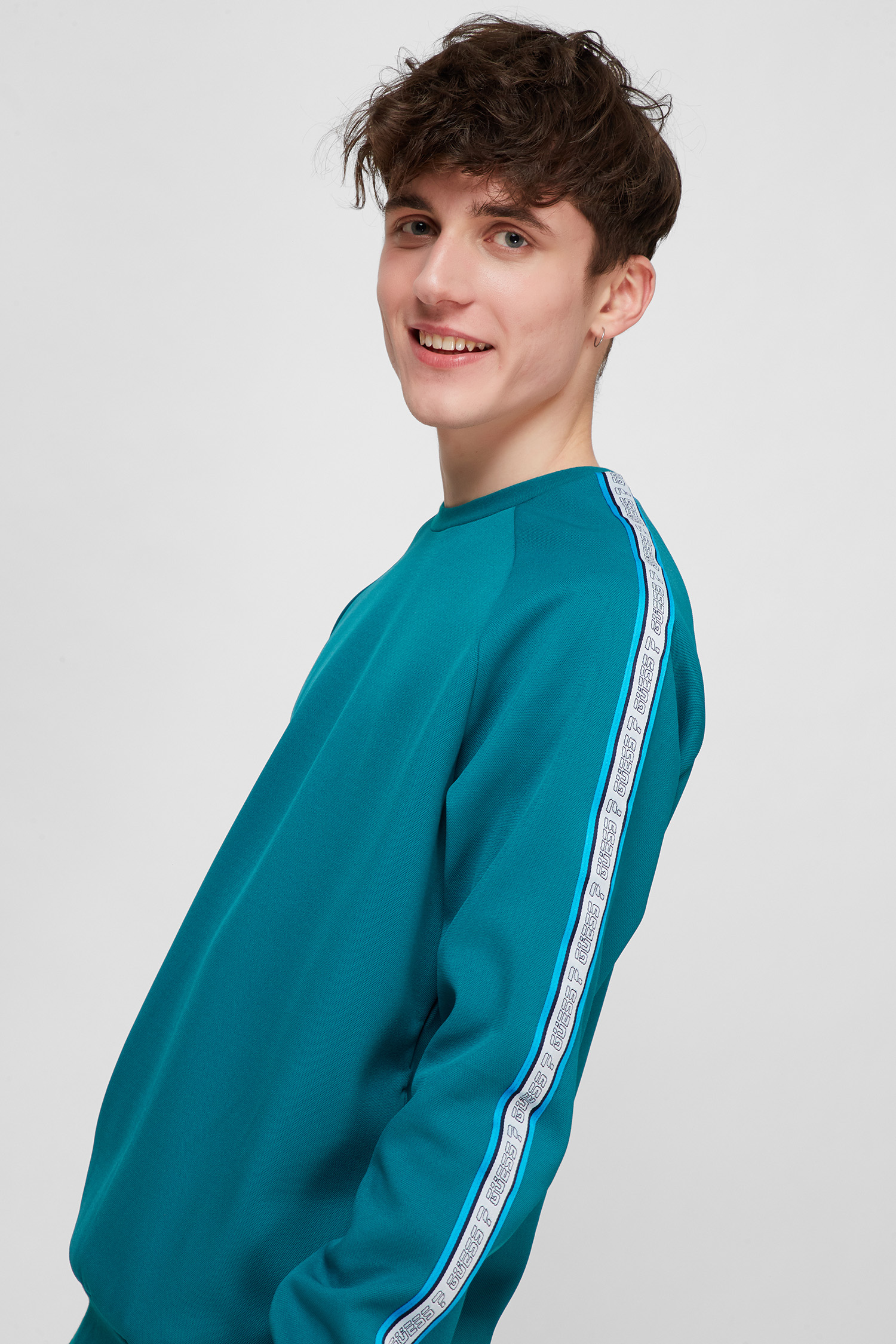 Чоловічий бірюзовий світшот Guess Z2GQ01.KB210;G7DU