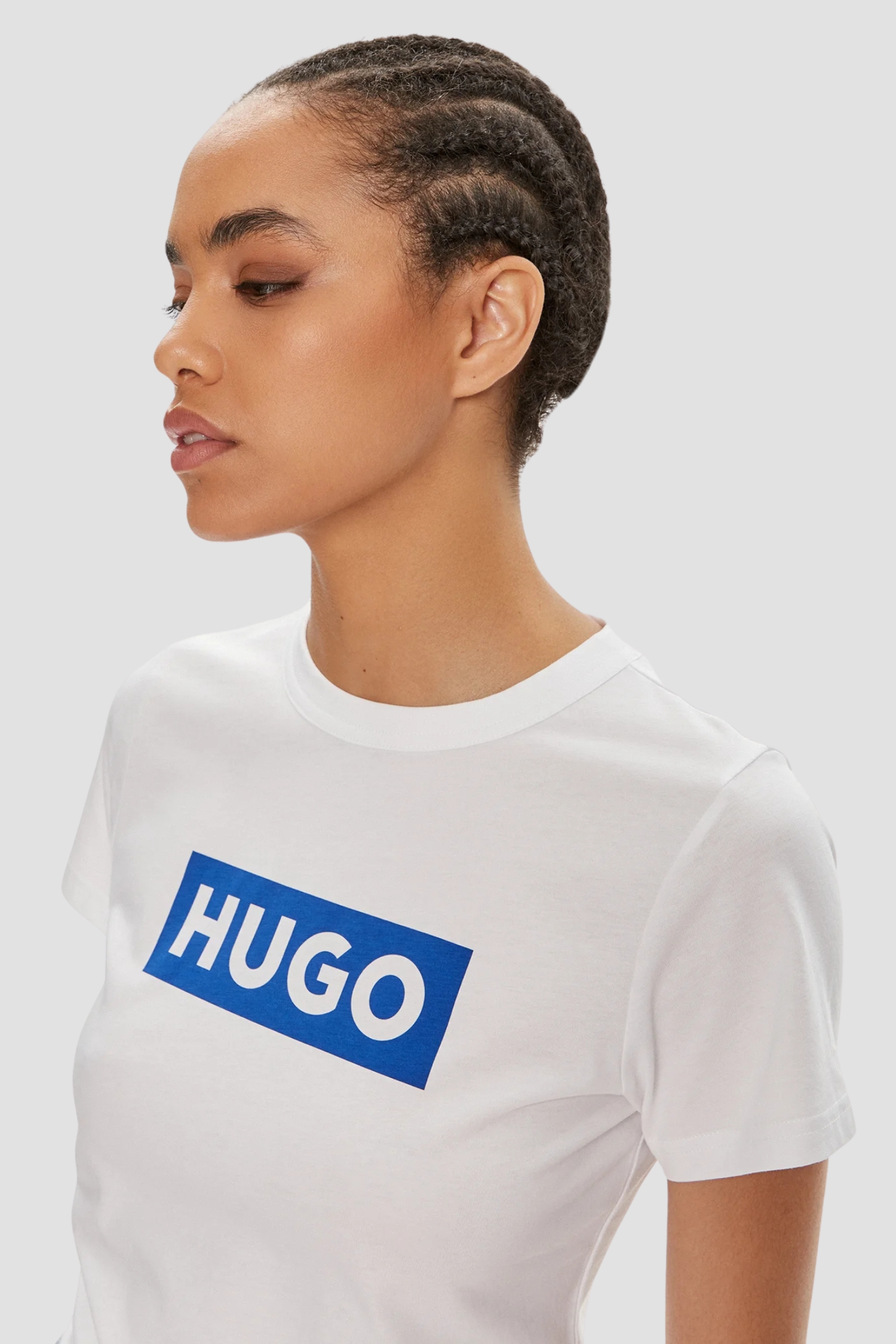 Жіноча біла футболка HUGO BLUE 50510772;100