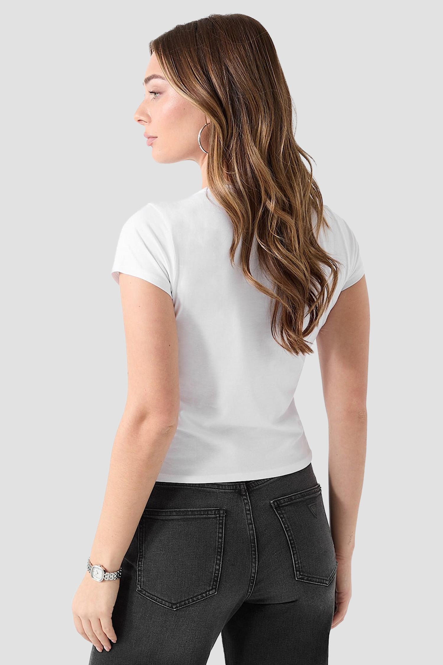 Женская белая футболка Guess W6GI33.K3302;G011