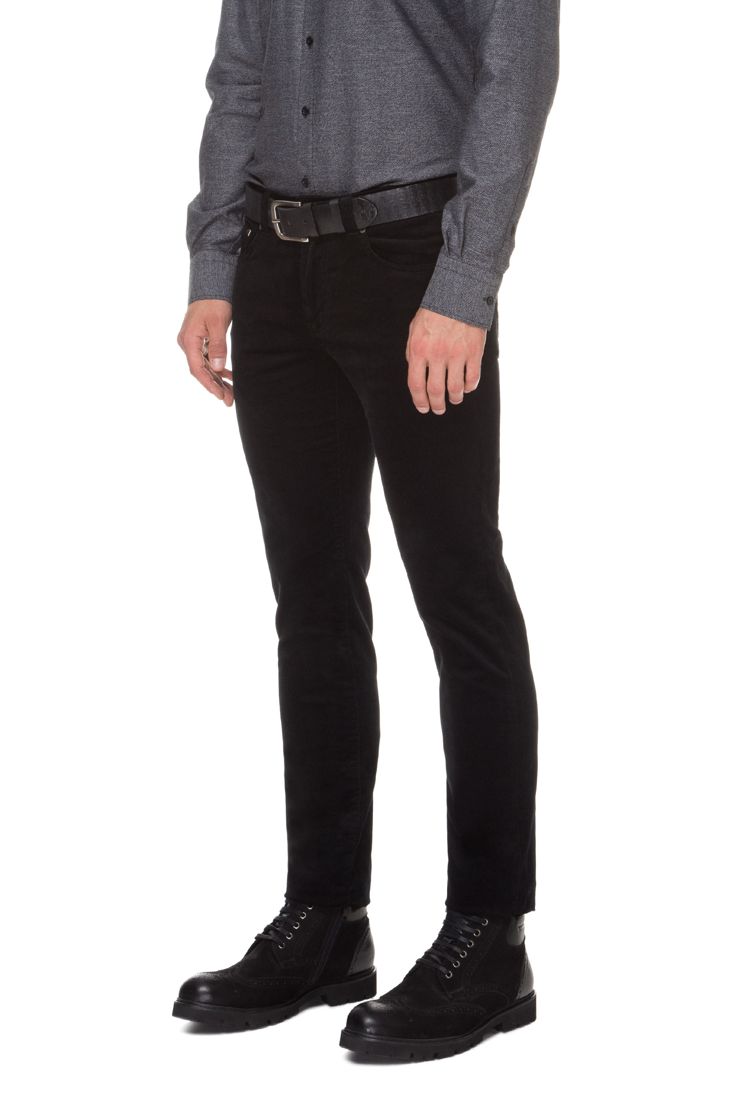 Мужские черные вельветовые брюки Karl Lagerfeld 592822.265840;990
