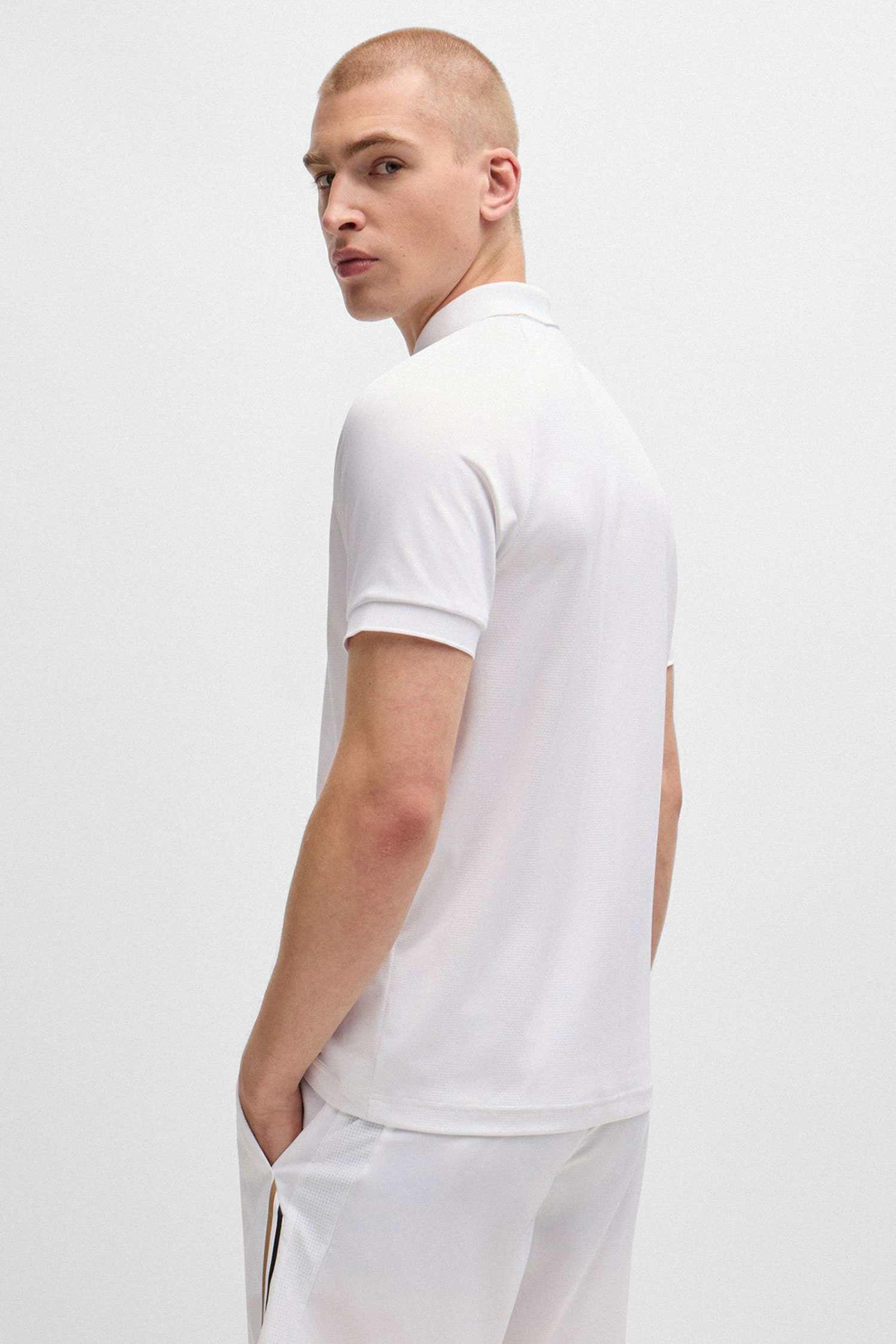 Мужское белое поло BOSS 50519863;100