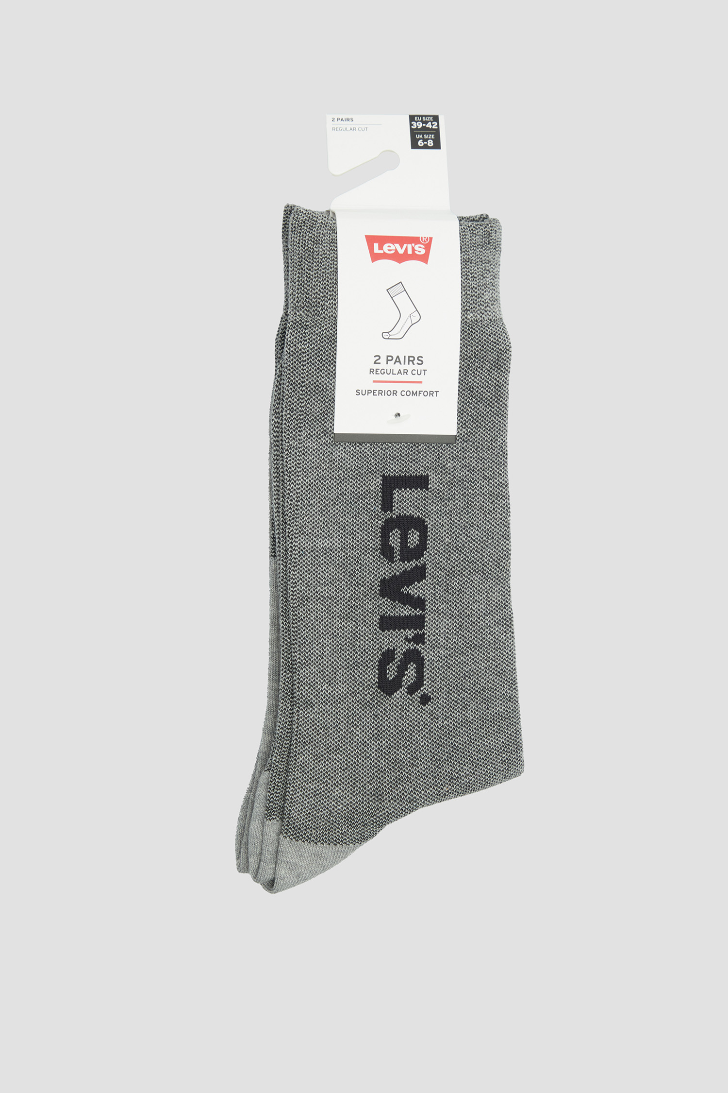 Серые носки (2 пары) Levi’s® 701224680;003