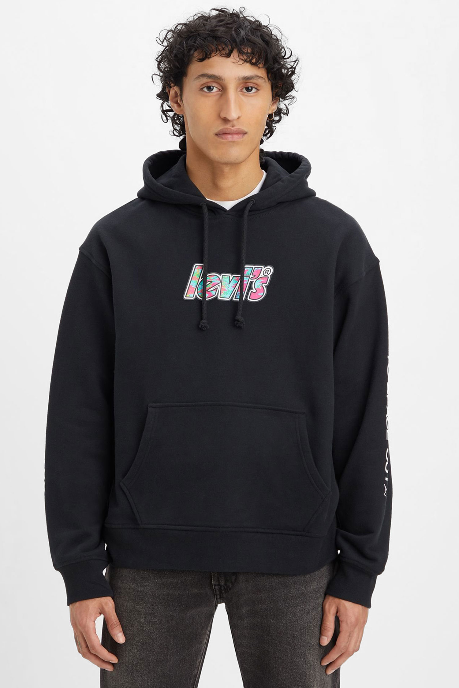 Мужское черное худи Levi's® 38479;0233 — Ultrashop