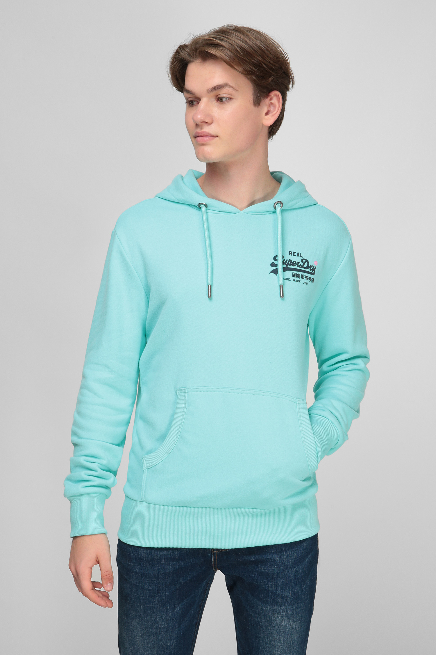 Бірюзове худі для хлопців SuperDry M2010214A;BCZ — Ultrashop Бірюзове худі для хлопців SuperDry M2010214A;BCZ — Ultrashop