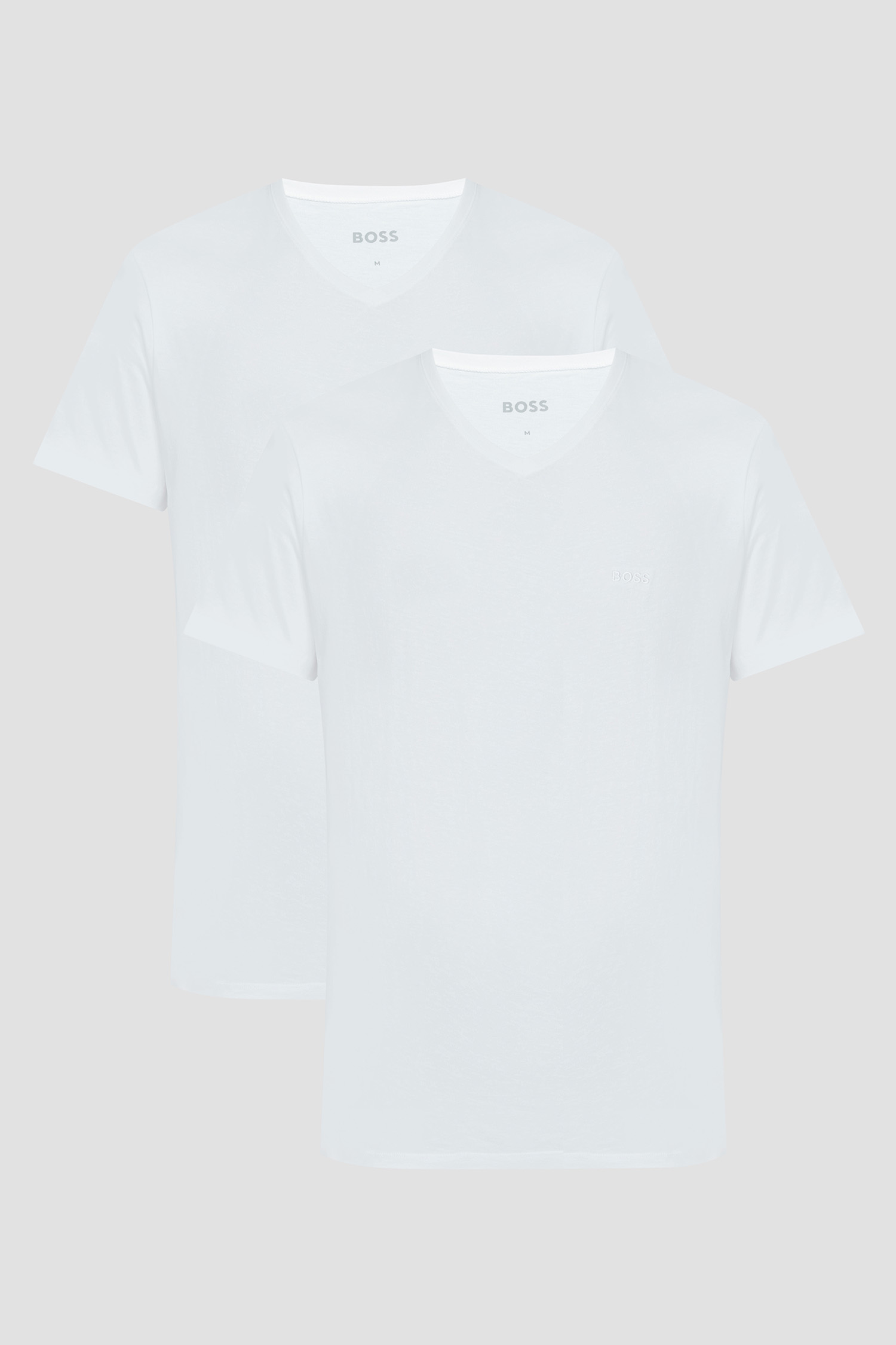 Мужская белая футболка (2 шт) BOSS 50475295;100