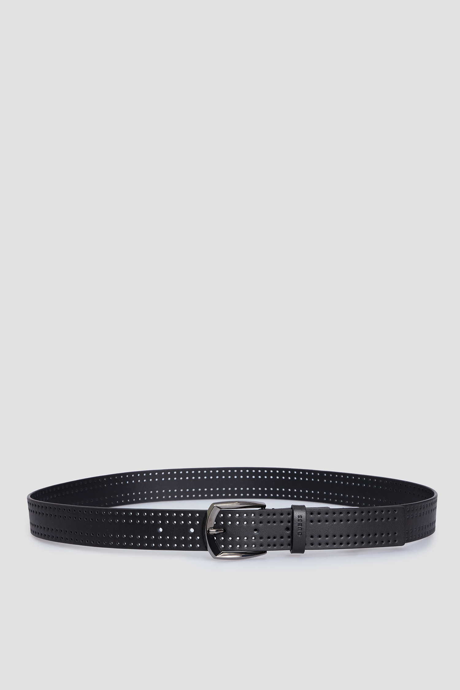 Мужской черный кожаный ремень Guess BM7759.LEA35;BLA