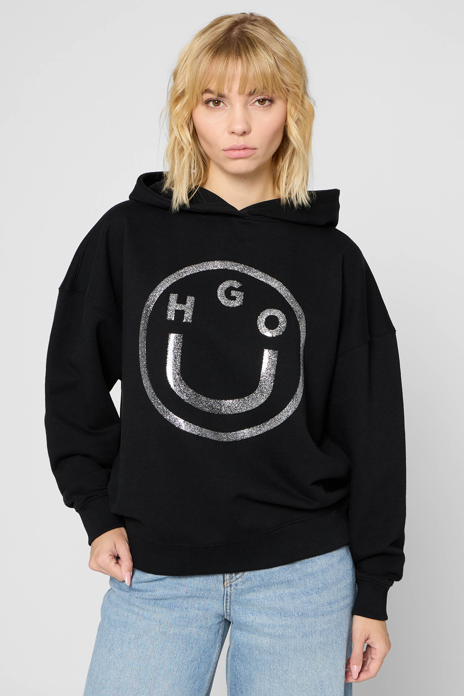 Жіноче чорне худі HUGO BLUE 50550709;001