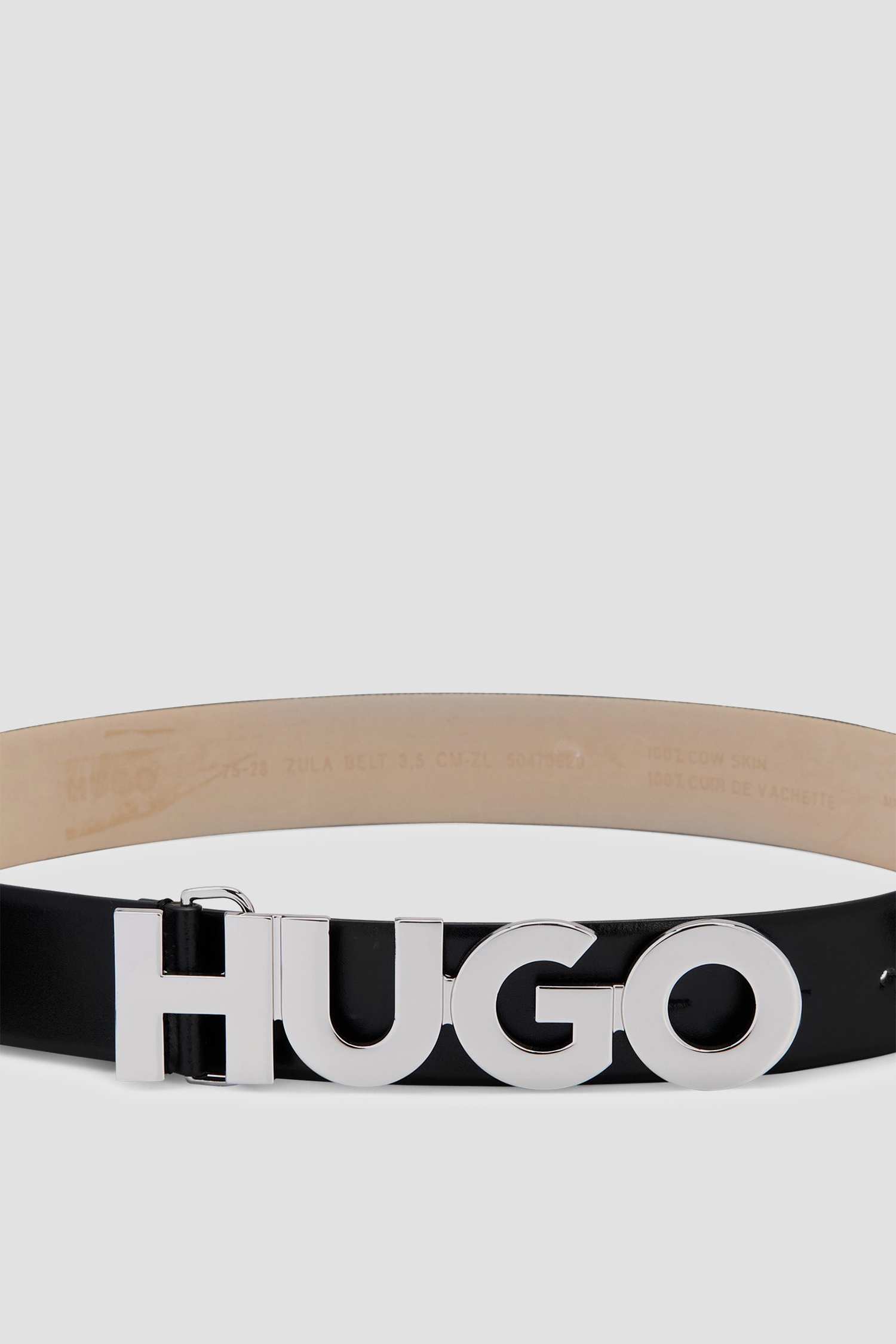 Женский черный кожаный ремень HUGO 50470629;001