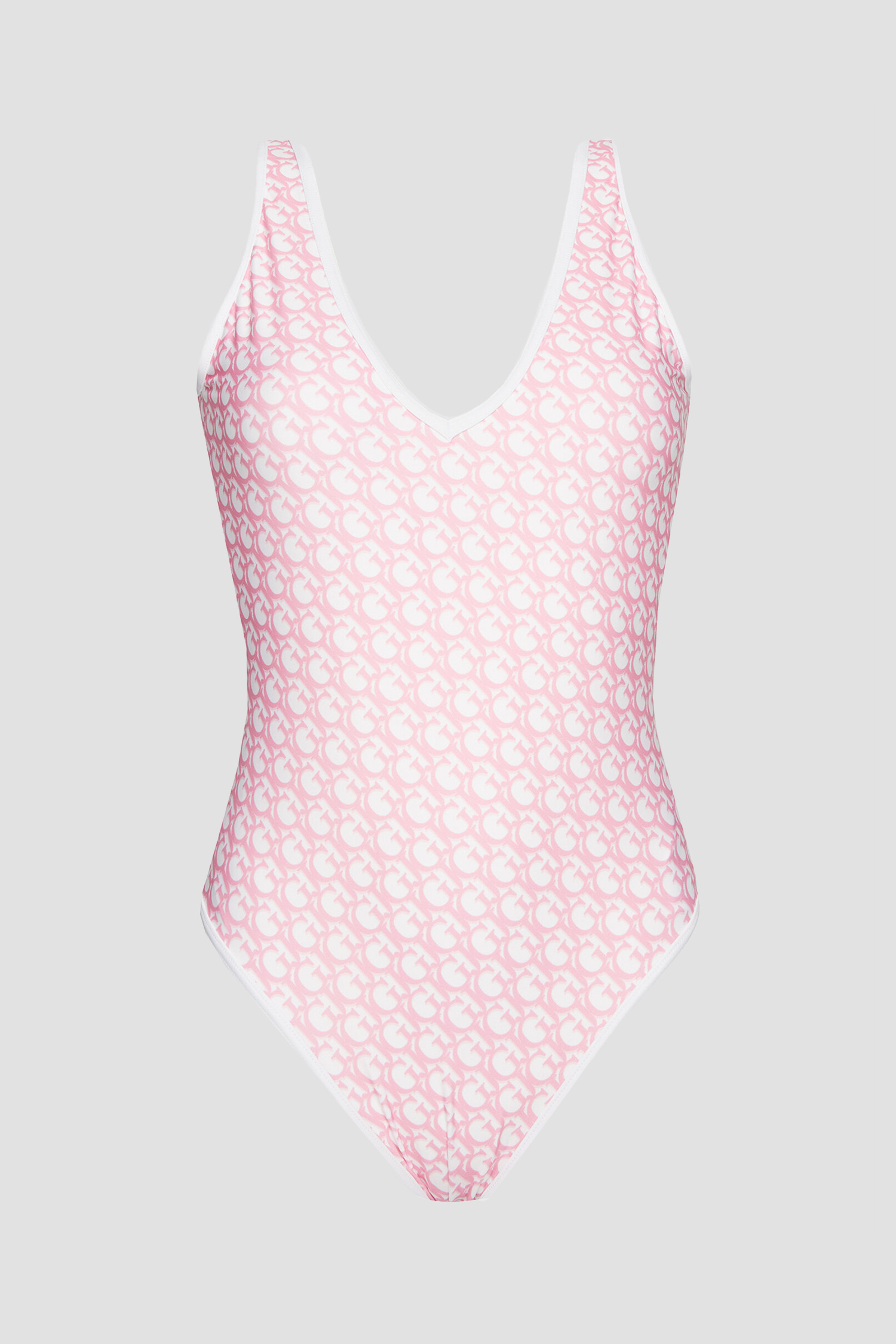 Жіночий рожевий купальник з візерунком Guess E4GJ34.MC04R;P6AR